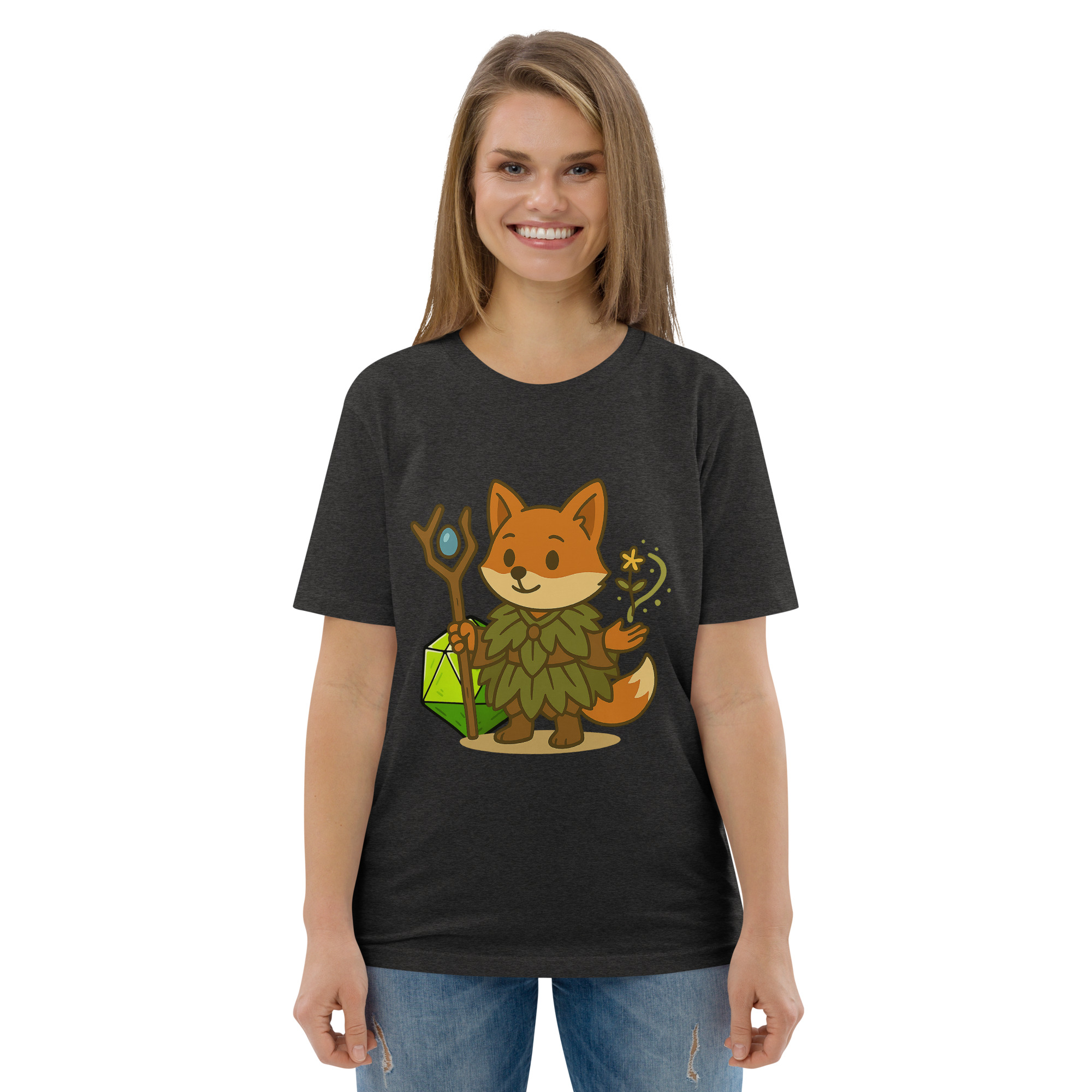 Dicefox Druid - DTF-Unisex-Bio-Baumwoll-T-Shirt – Bild 18