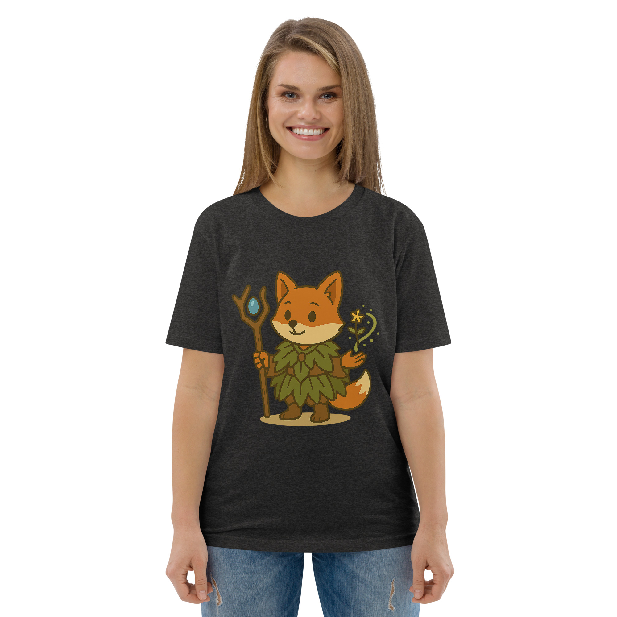 Fox Druid - DTF-Unisex-Bio-Baumwoll-T-Shirt – Bild 17
