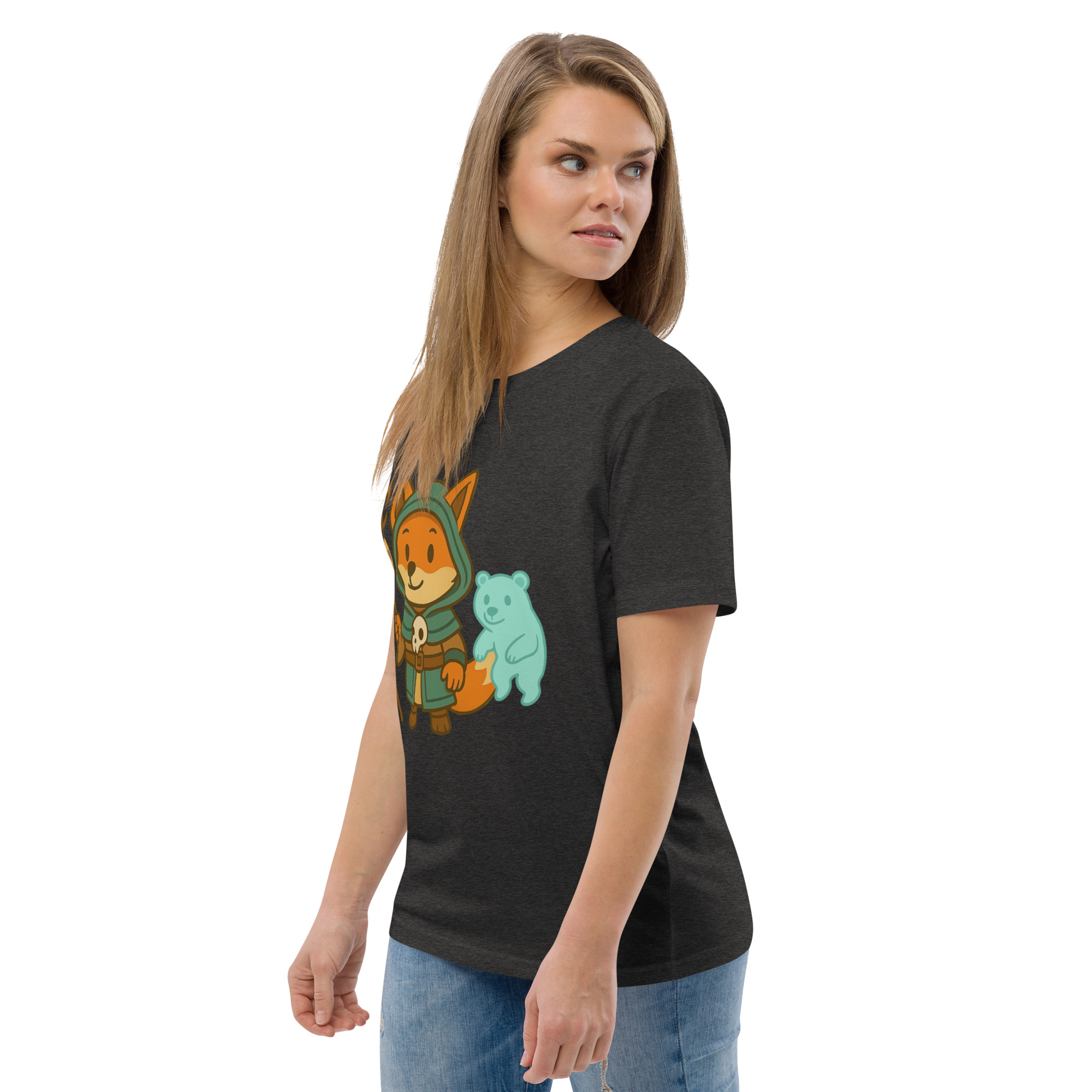 Fox Shaman - DTF-Unisex-Bio-Baumwoll-T-Shirt – Bild 22