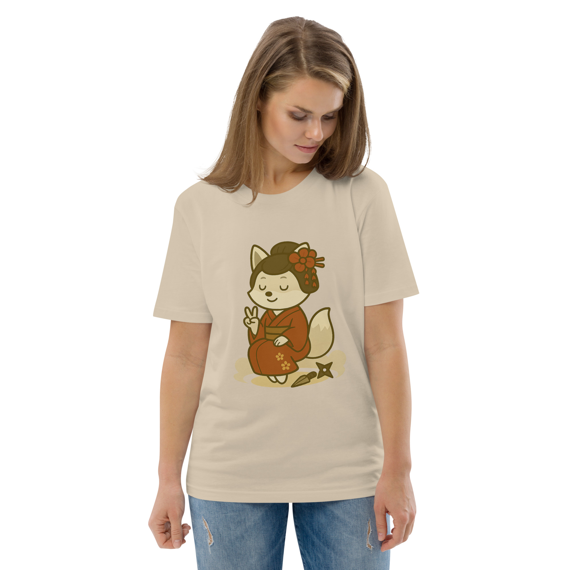 Fox Kunoishi - DTF-Unisex-Bio-Baumwoll-T-Shirt – Bild 83