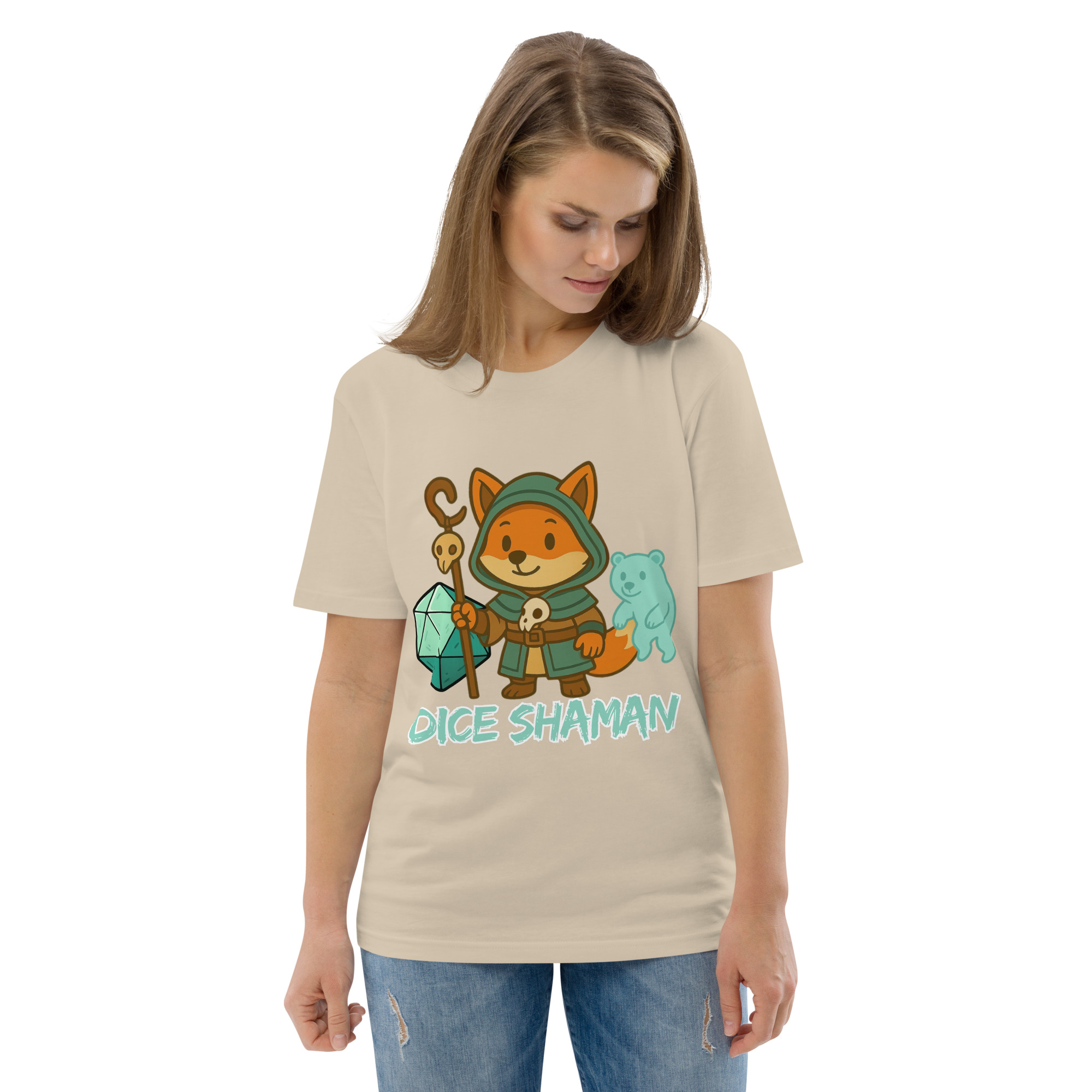 Dice Shaman - DTF-Unisex-Bio-Baumwoll-T-Shirt – Bild 83