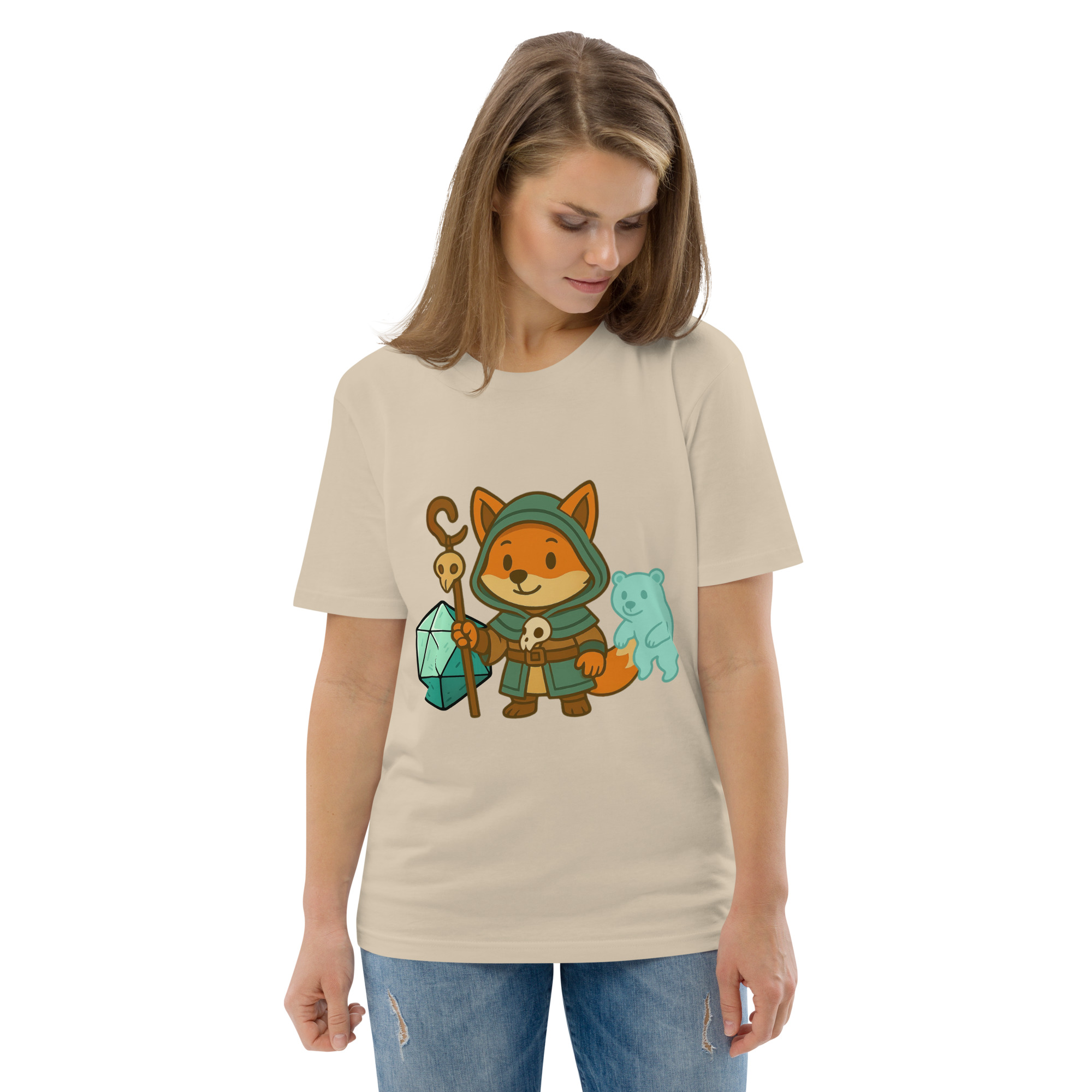 Dicefox Shaman - DTF-Unisex-Bio-Baumwoll-T-Shirt – Bild 83