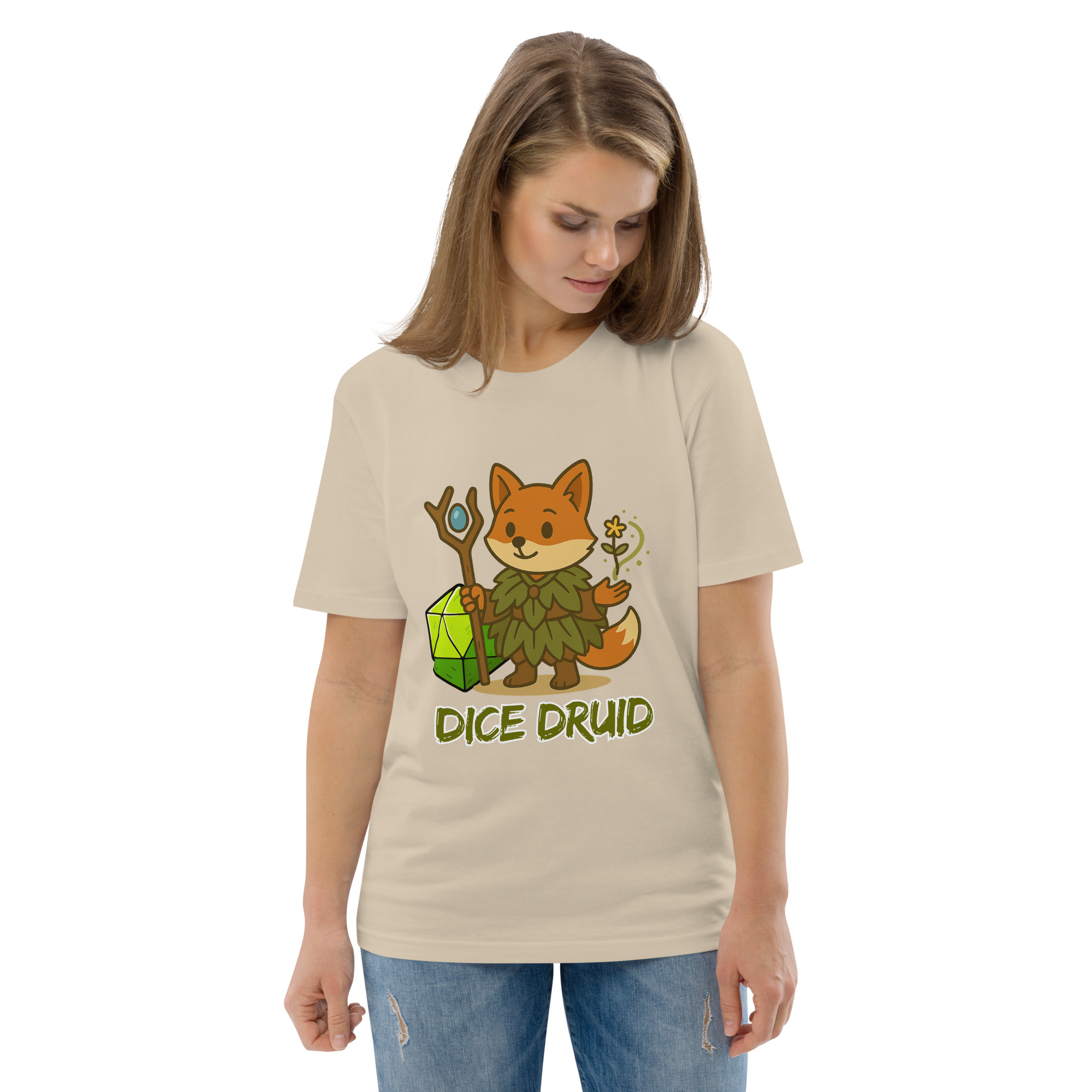 Dice Druid - DTF-Unisex-Bio-Baumwoll-T-Shirt – Bild 83