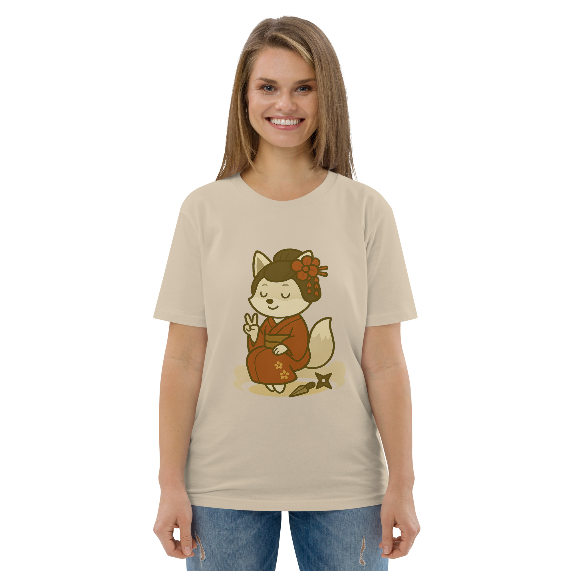 Fox Kunoishi - DTF-Unisex-Bio-Baumwoll-T-Shirt – Bild 82