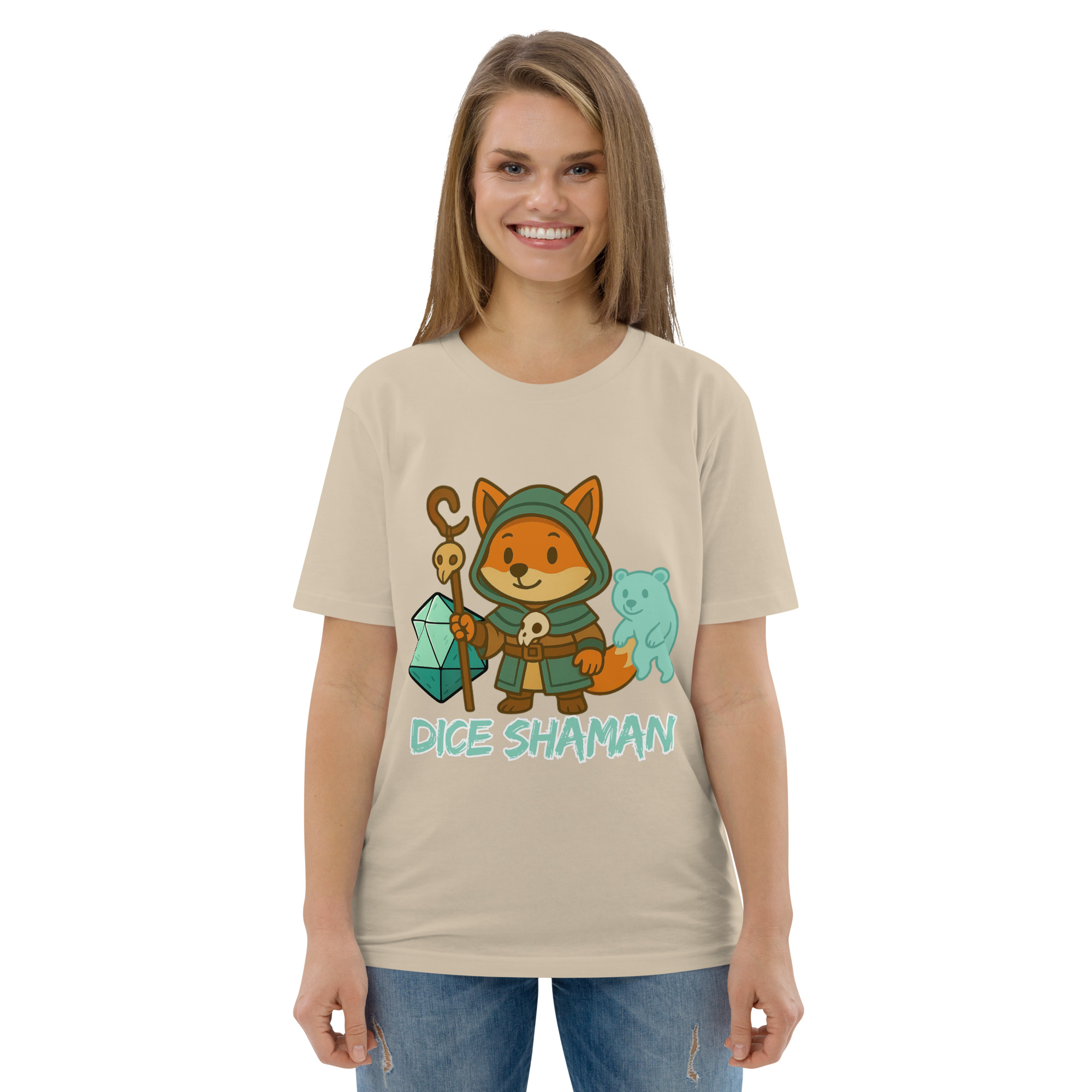 Dice Shaman - DTF-Unisex-Bio-Baumwoll-T-Shirt – Bild 82
