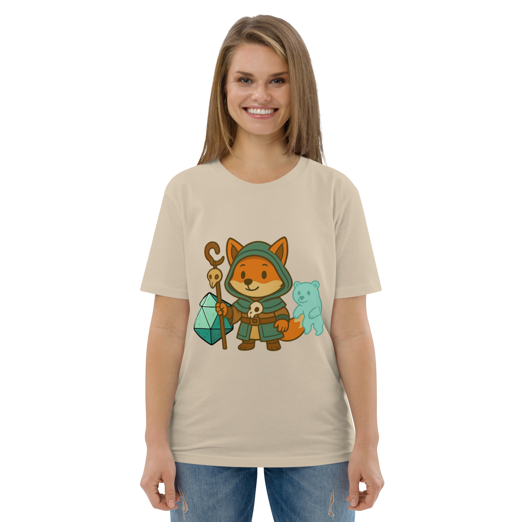 Dicefox Shaman - DTF-Unisex-Bio-Baumwoll-T-Shirt – Bild 82