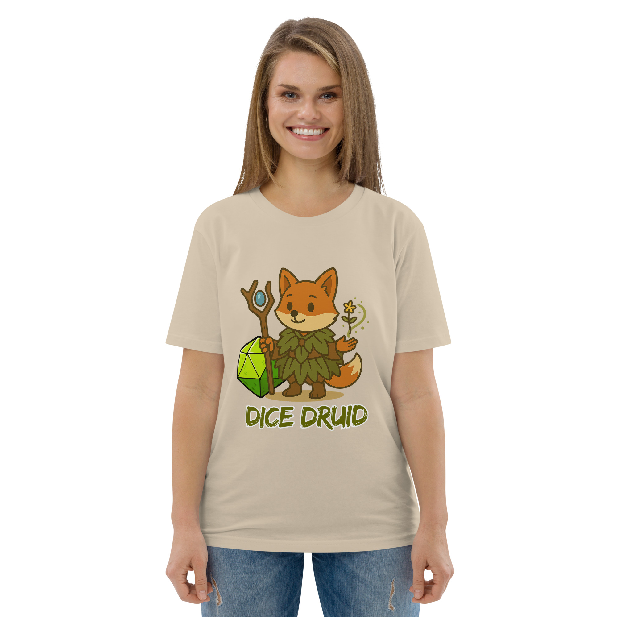 Dice Druid - DTF-Unisex-Bio-Baumwoll-T-Shirt – Bild 82