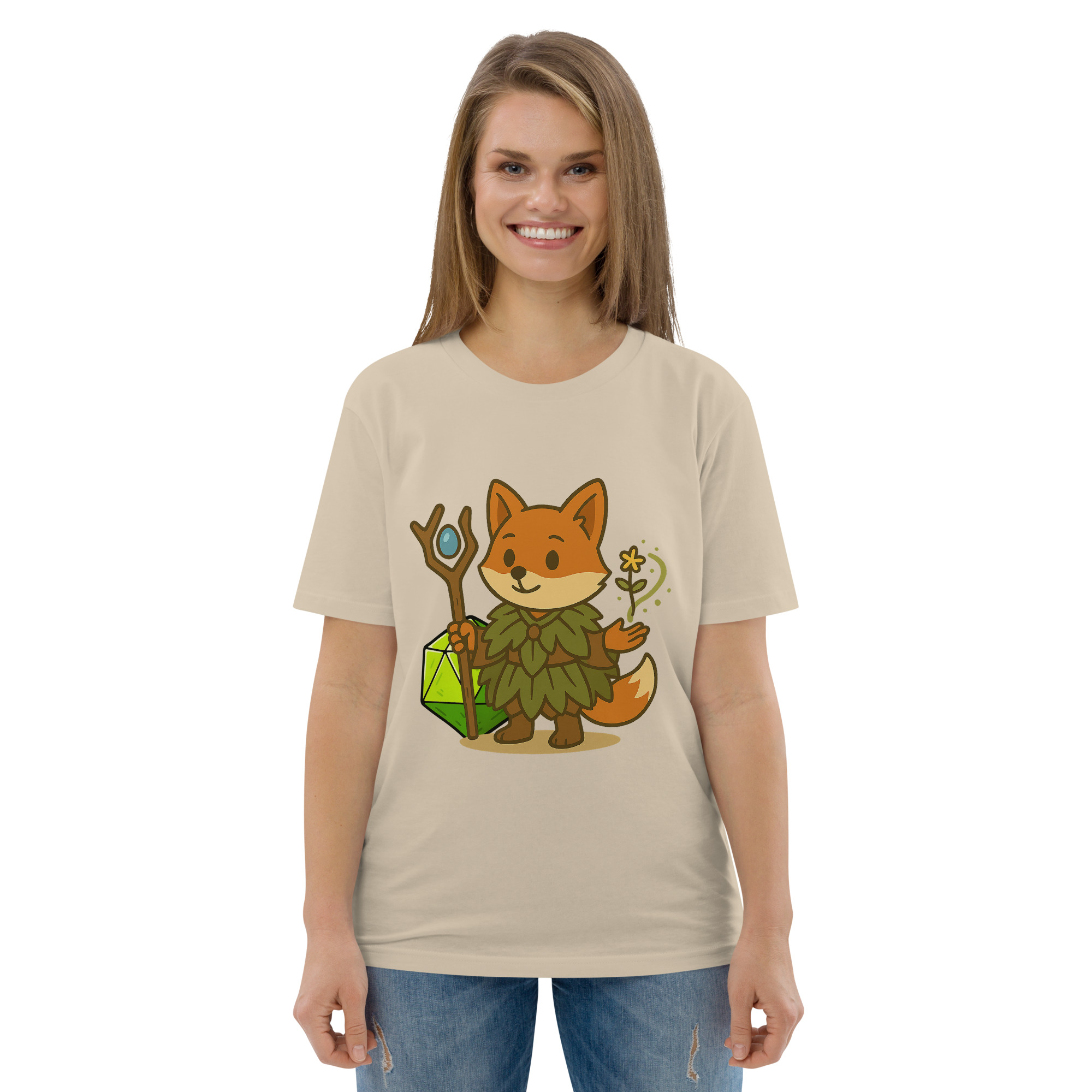 Dicefox Druid - DTF-Unisex-Bio-Baumwoll-T-Shirt – Bild 82