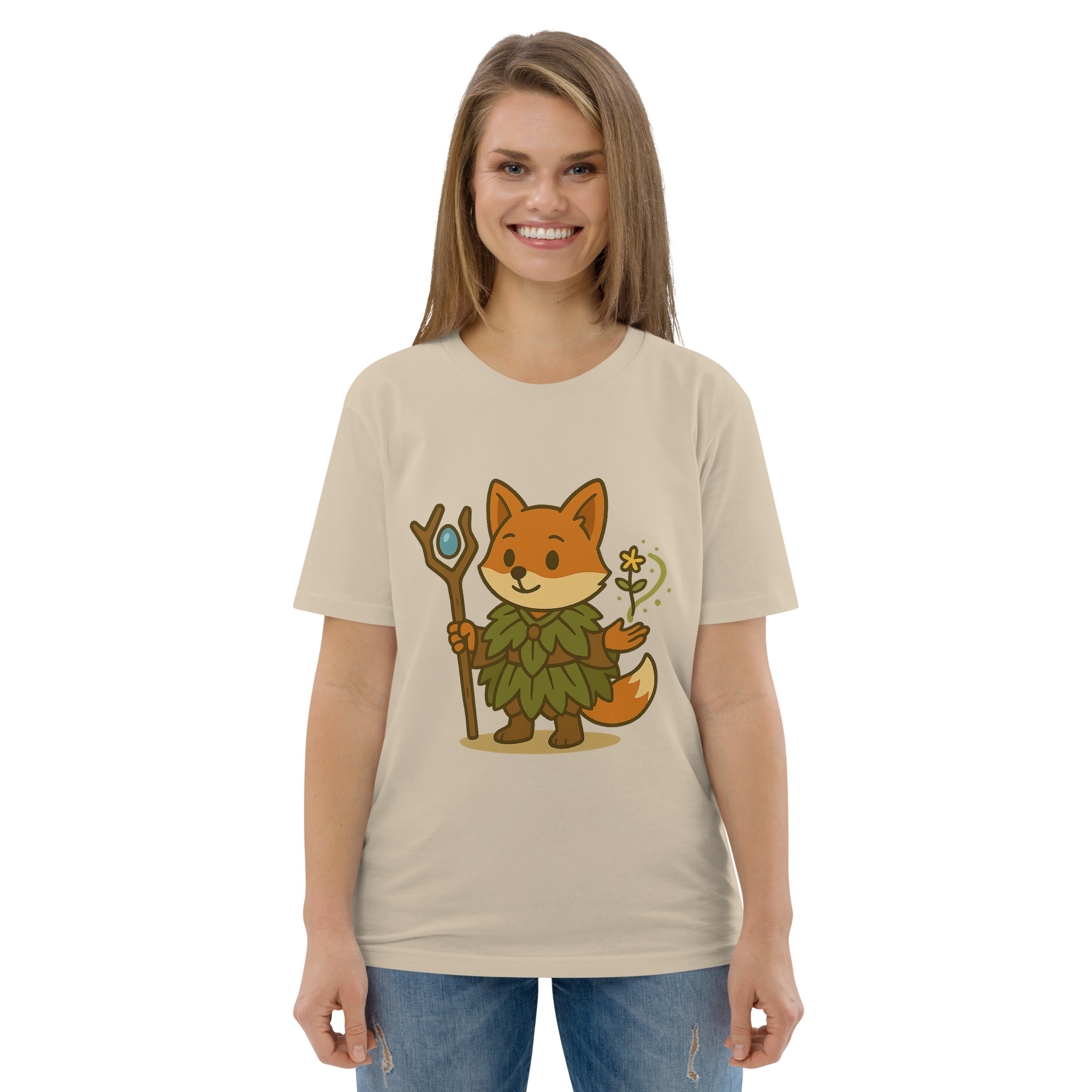Fox Druid - DTF-Unisex-Bio-Baumwoll-T-Shirt – Bild 81