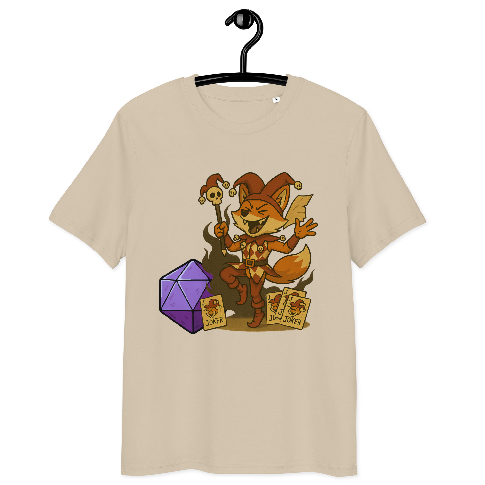 Dicefox Jester - DTF-Unisex-Bio-Baumwoll-T-Shirt – Bild 22