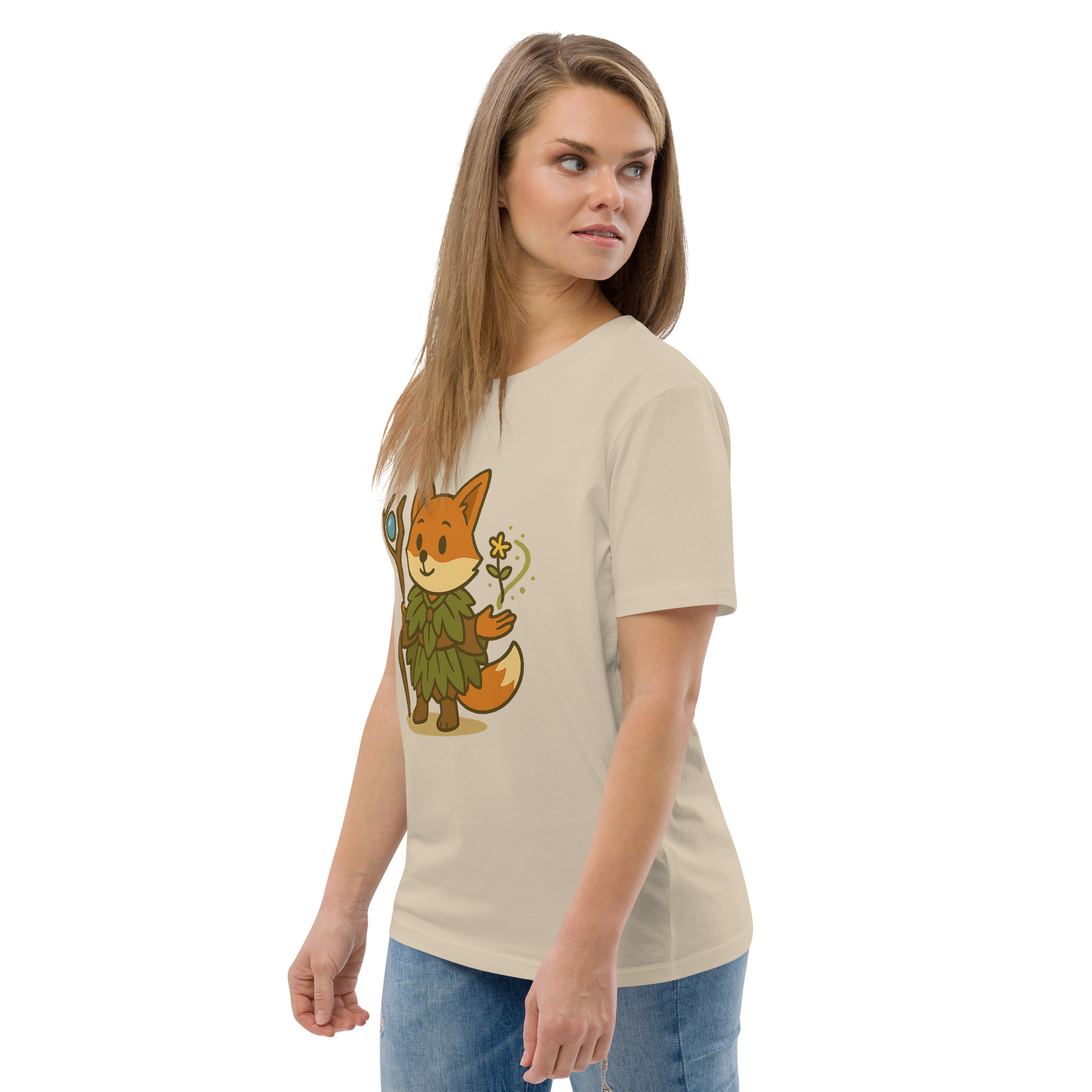 Fox Druid - DTF-Unisex-Bio-Baumwoll-T-Shirt – Bild 85