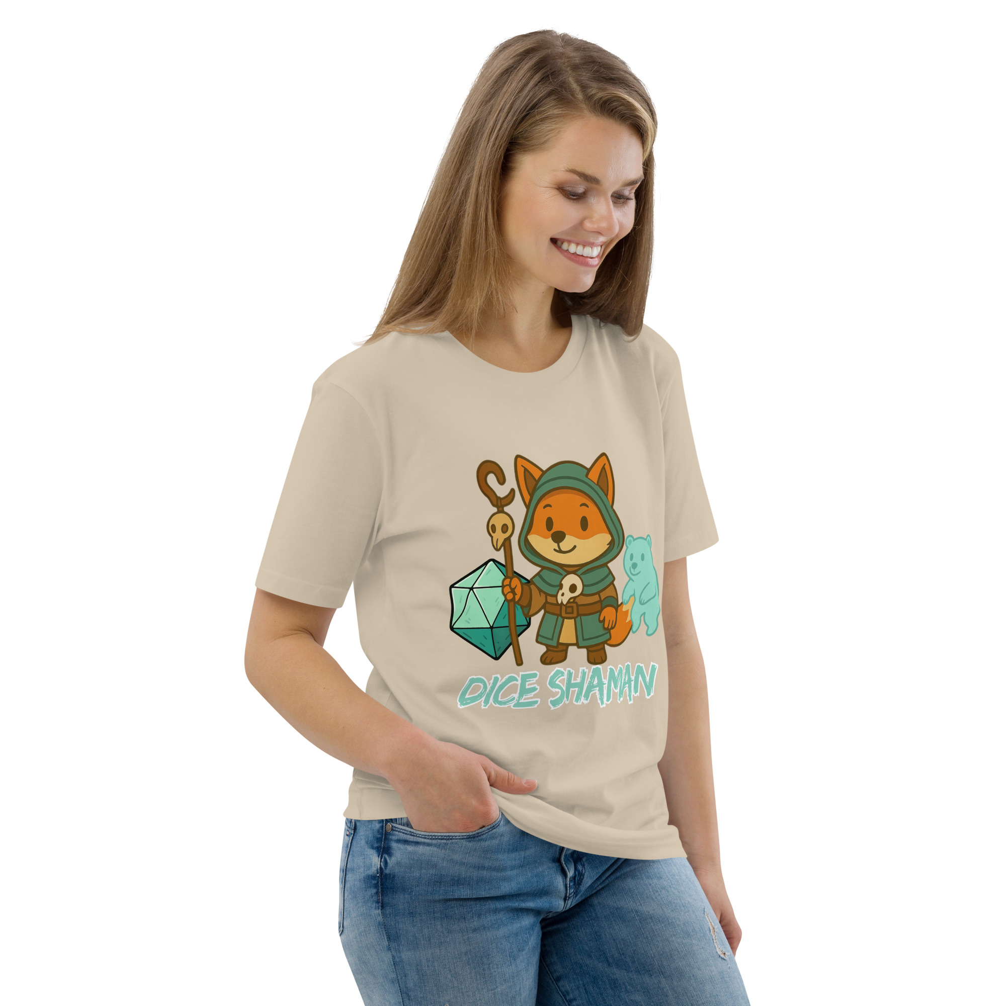 Dice Shaman - DTF-Unisex-Bio-Baumwoll-T-Shirt – Bild 87