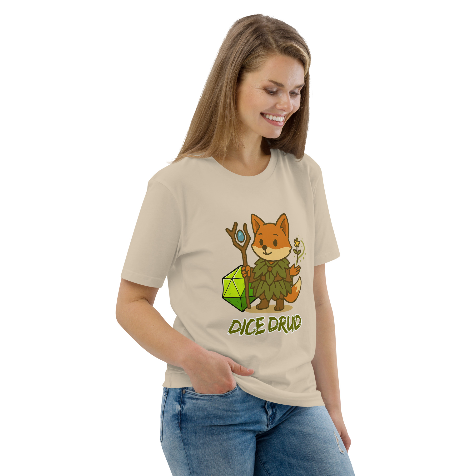Dice Druid - DTF-Unisex-Bio-Baumwoll-T-Shirt – Bild 87