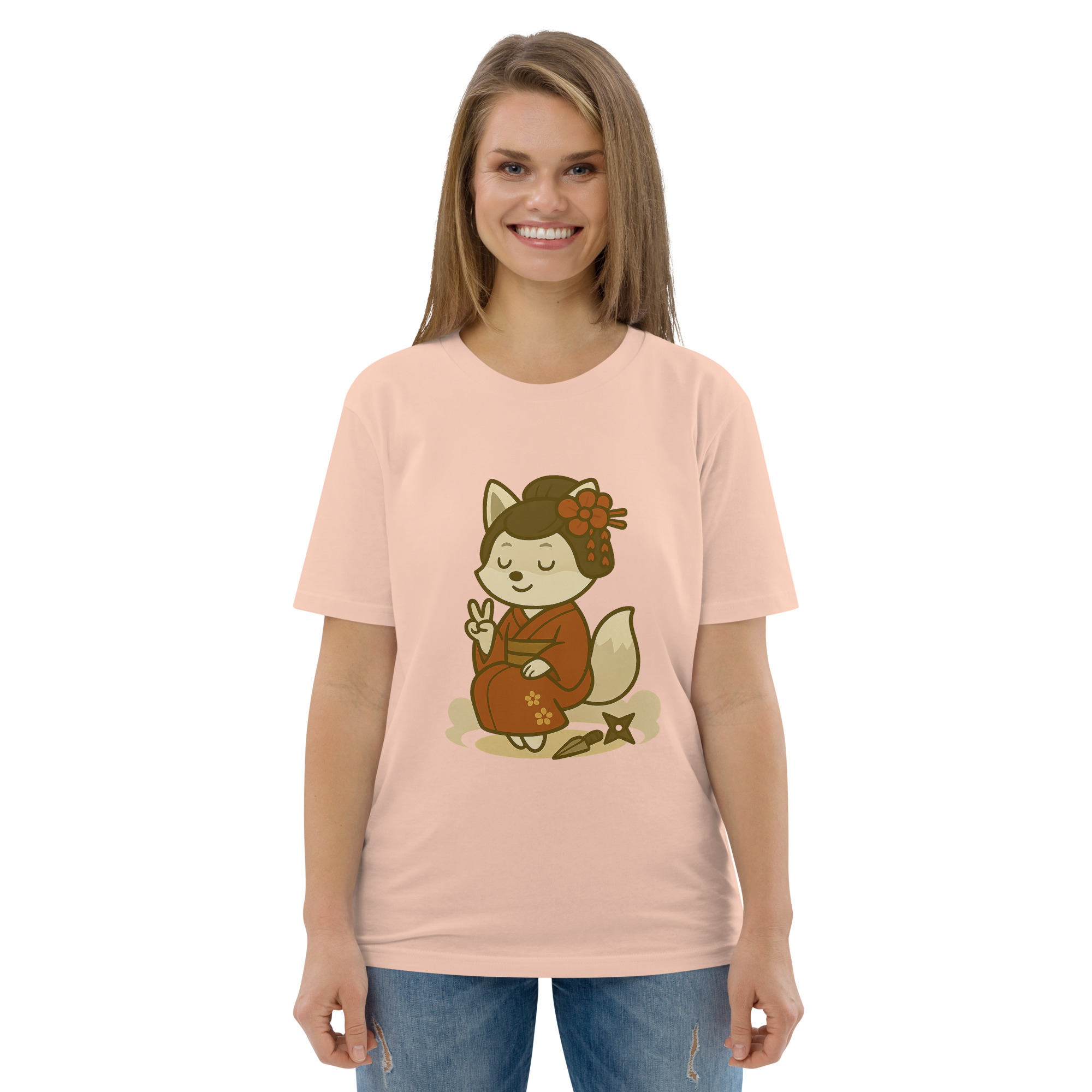 Fox Kunoishi - DTF-Unisex-Bio-Baumwoll-T-Shirt – Bild 90