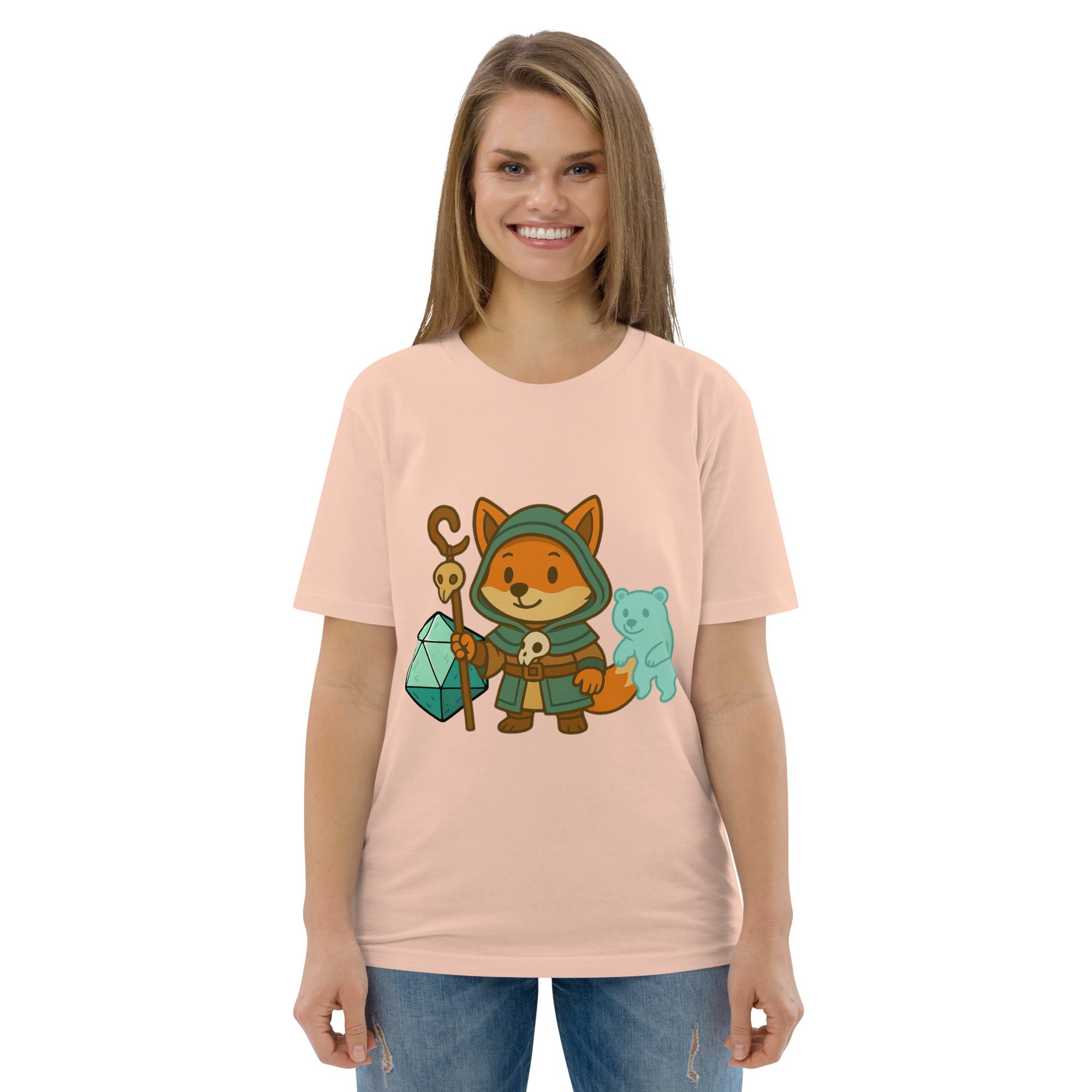 Dicefox Shaman - DTF-Unisex-Bio-Baumwoll-T-Shirt – Bild 90