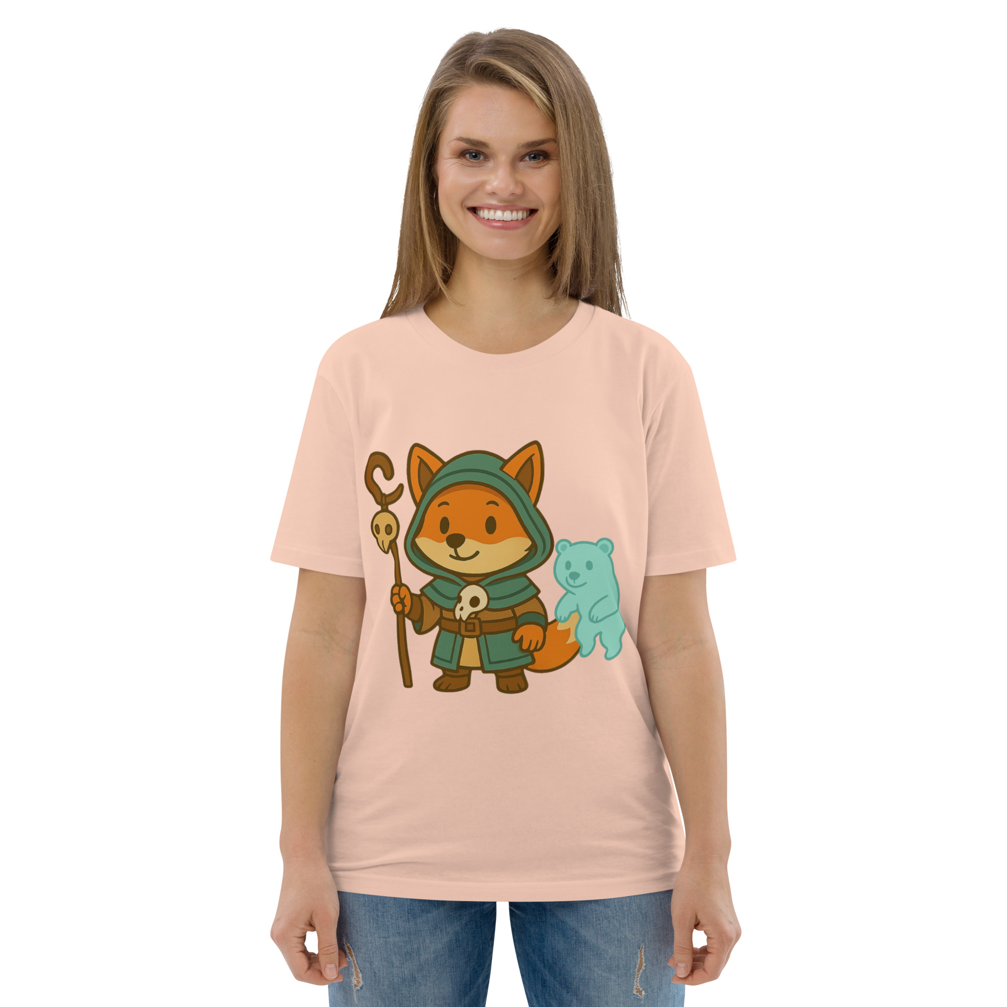 Fox Shaman - DTF-Unisex-Bio-Baumwoll-T-Shirt – Bild 90