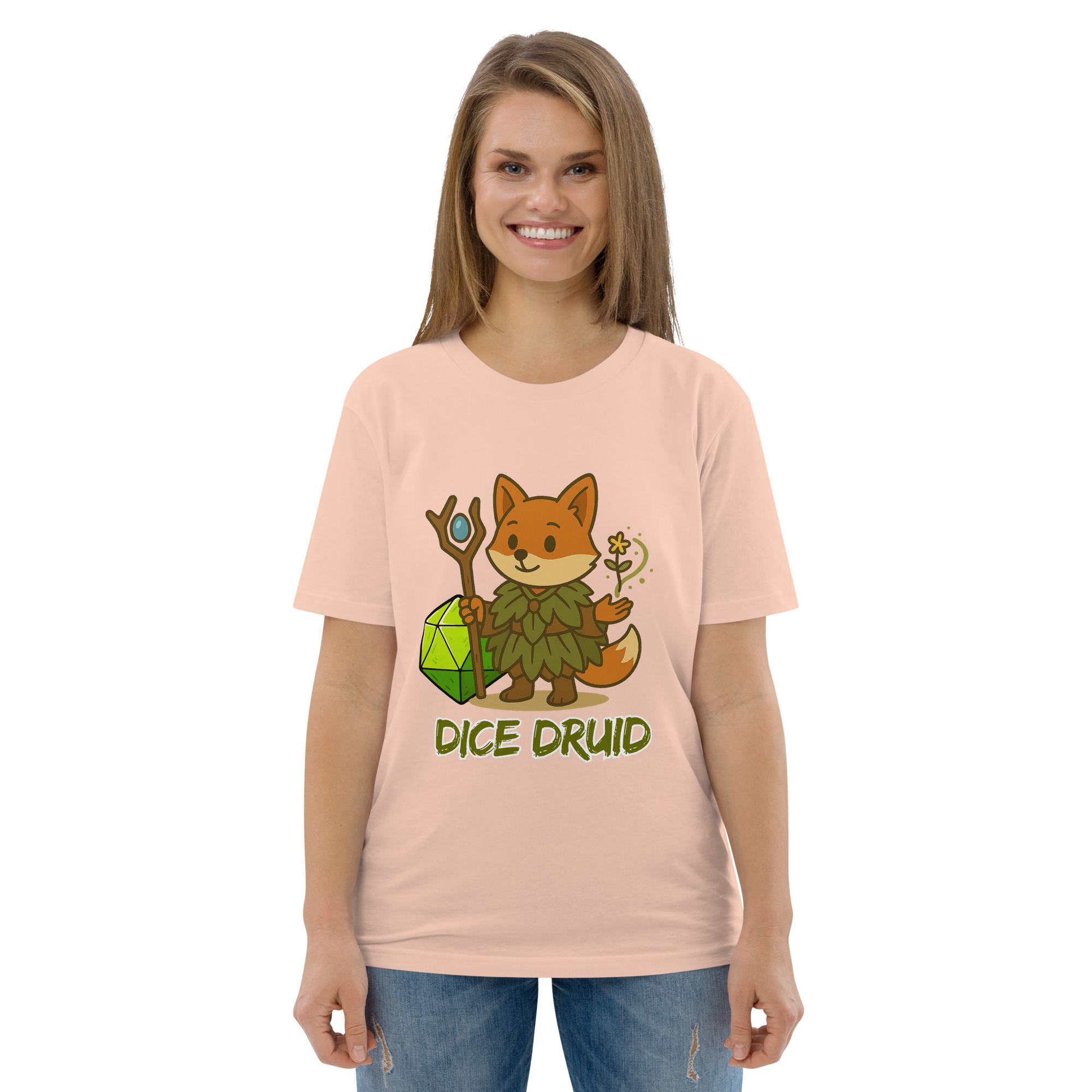Dice Druid - DTF-Unisex-Bio-Baumwoll-T-Shirt – Bild 90