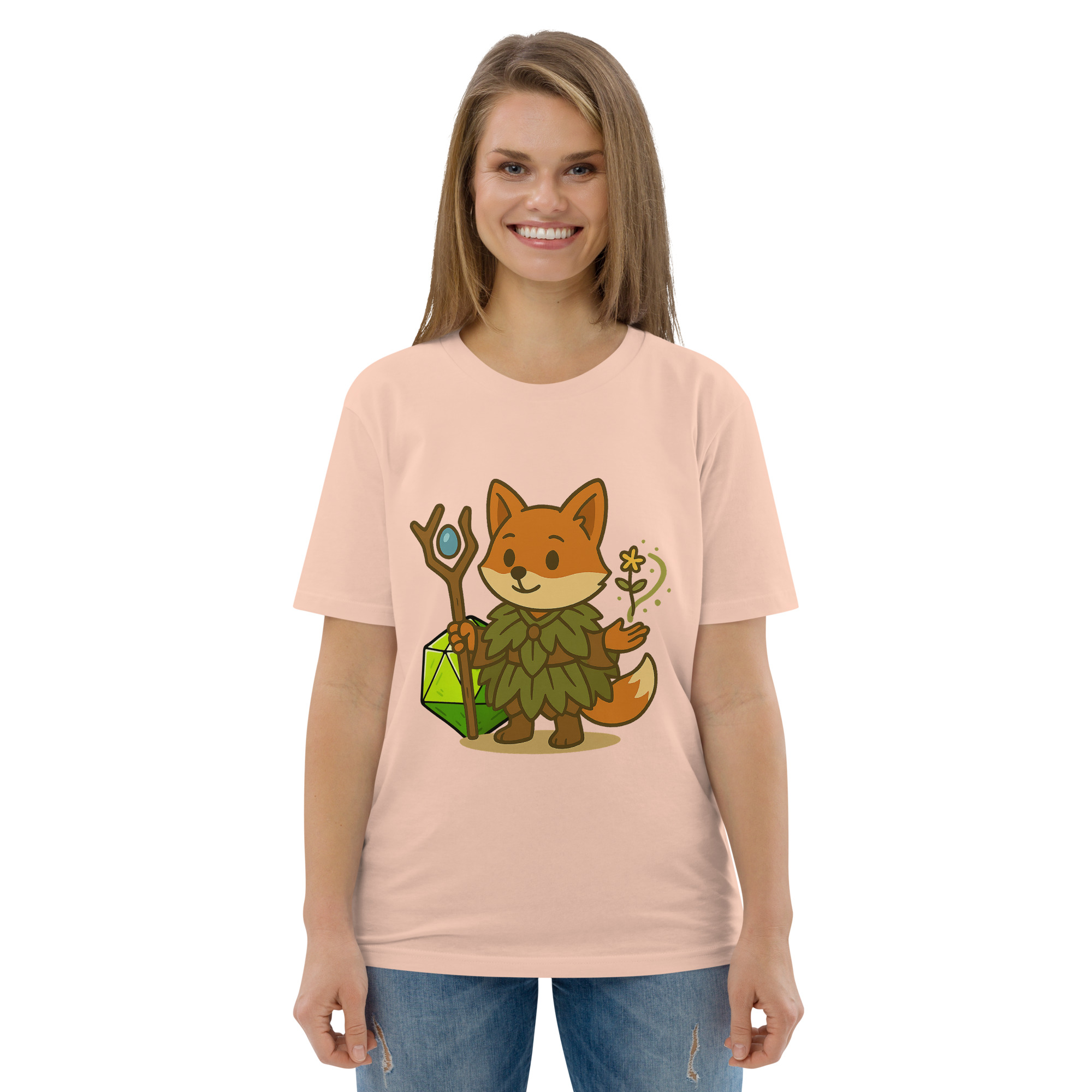Dicefox Druid - DTF-Unisex-Bio-Baumwoll-T-Shirt – Bild 90