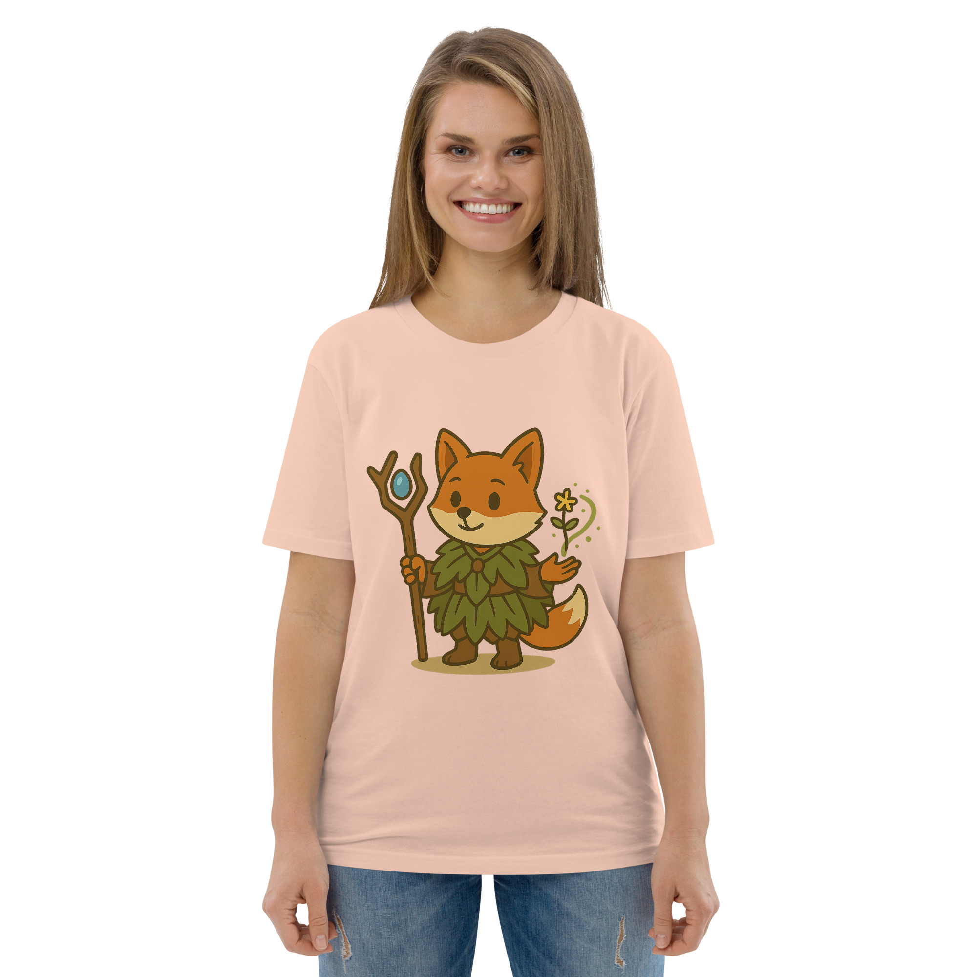Fox Druid - DTF-Unisex-Bio-Baumwoll-T-Shirt – Bild 89