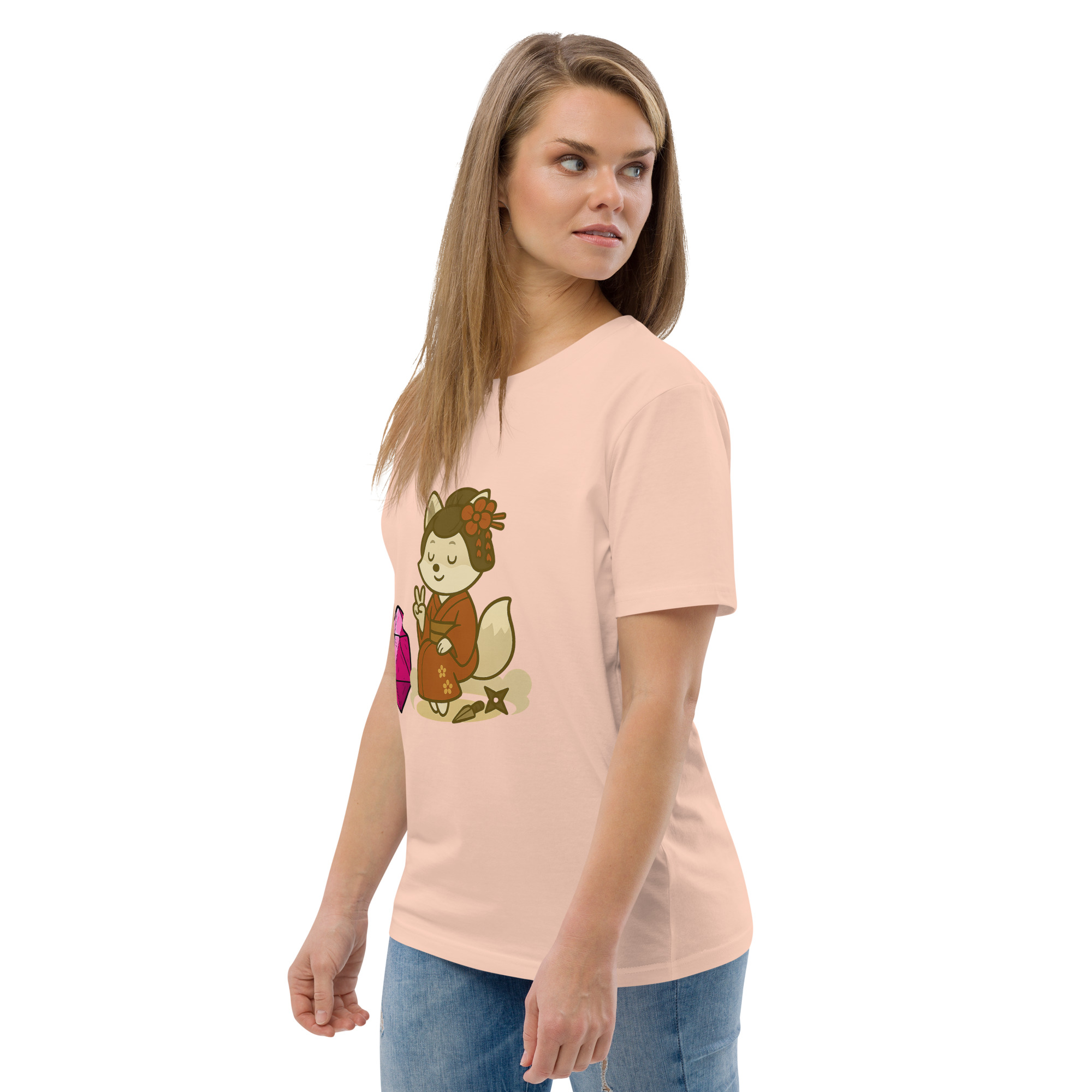 Dicefox Konoishi - DTF-Unisex-Bio-Baumwoll-T-Shirt – Bild 93