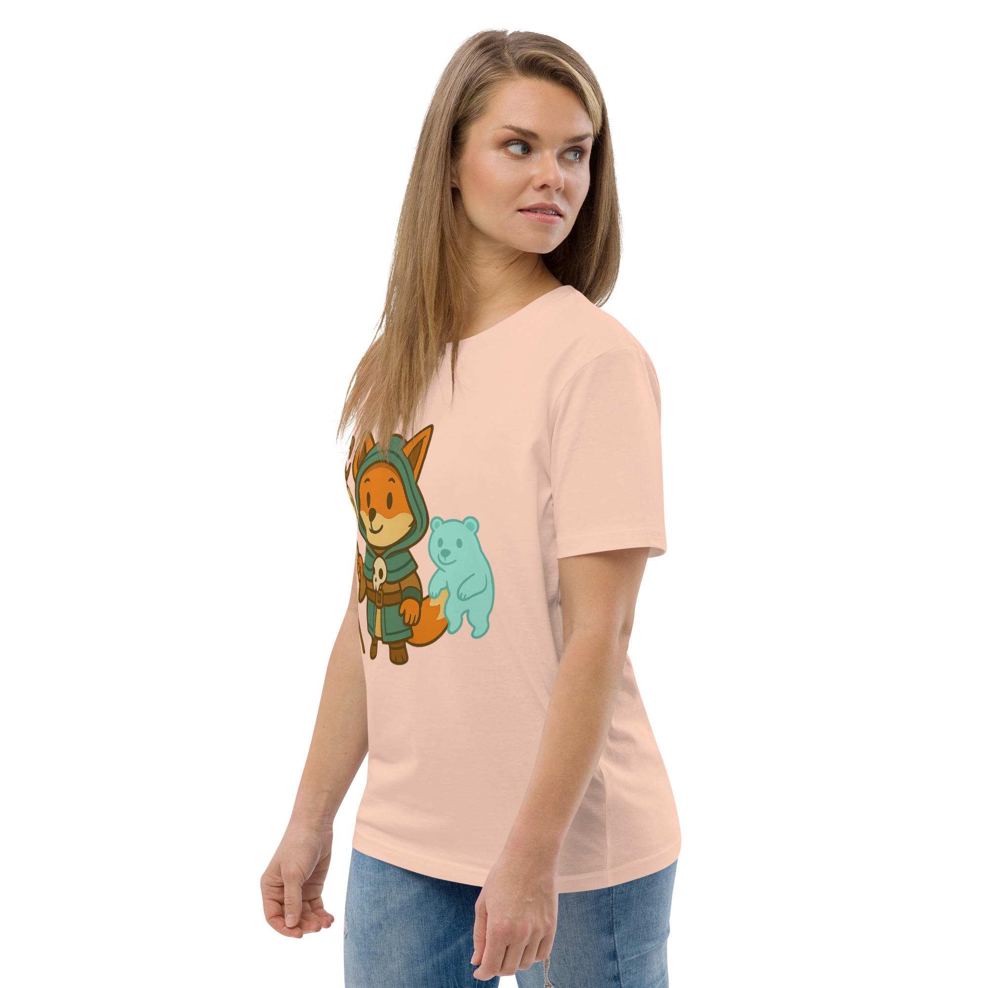 Fox Shaman - DTF-Unisex-Bio-Baumwoll-T-Shirt – Bild 93