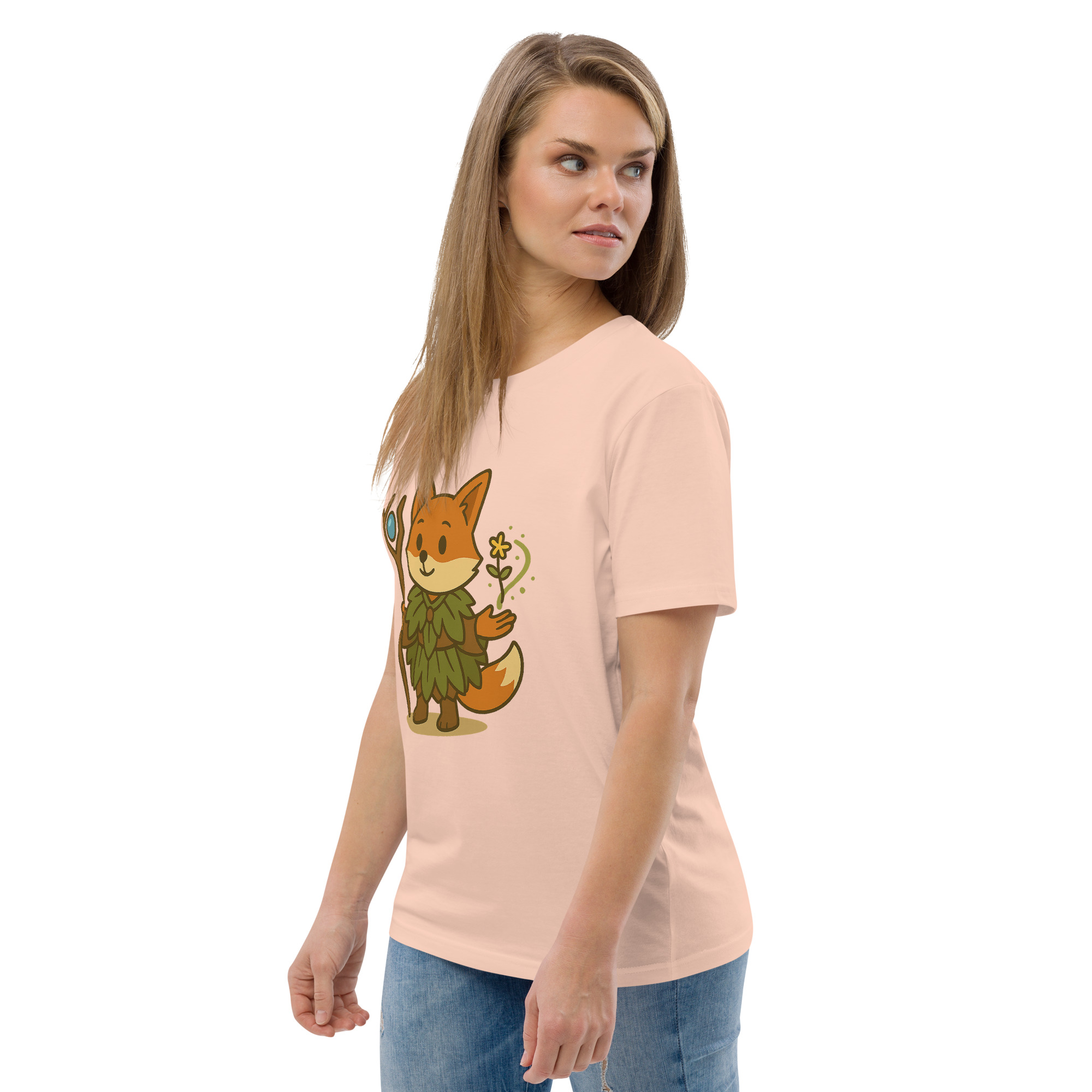 Fox Druid - DTF-Unisex-Bio-Baumwoll-T-Shirt – Bild 92