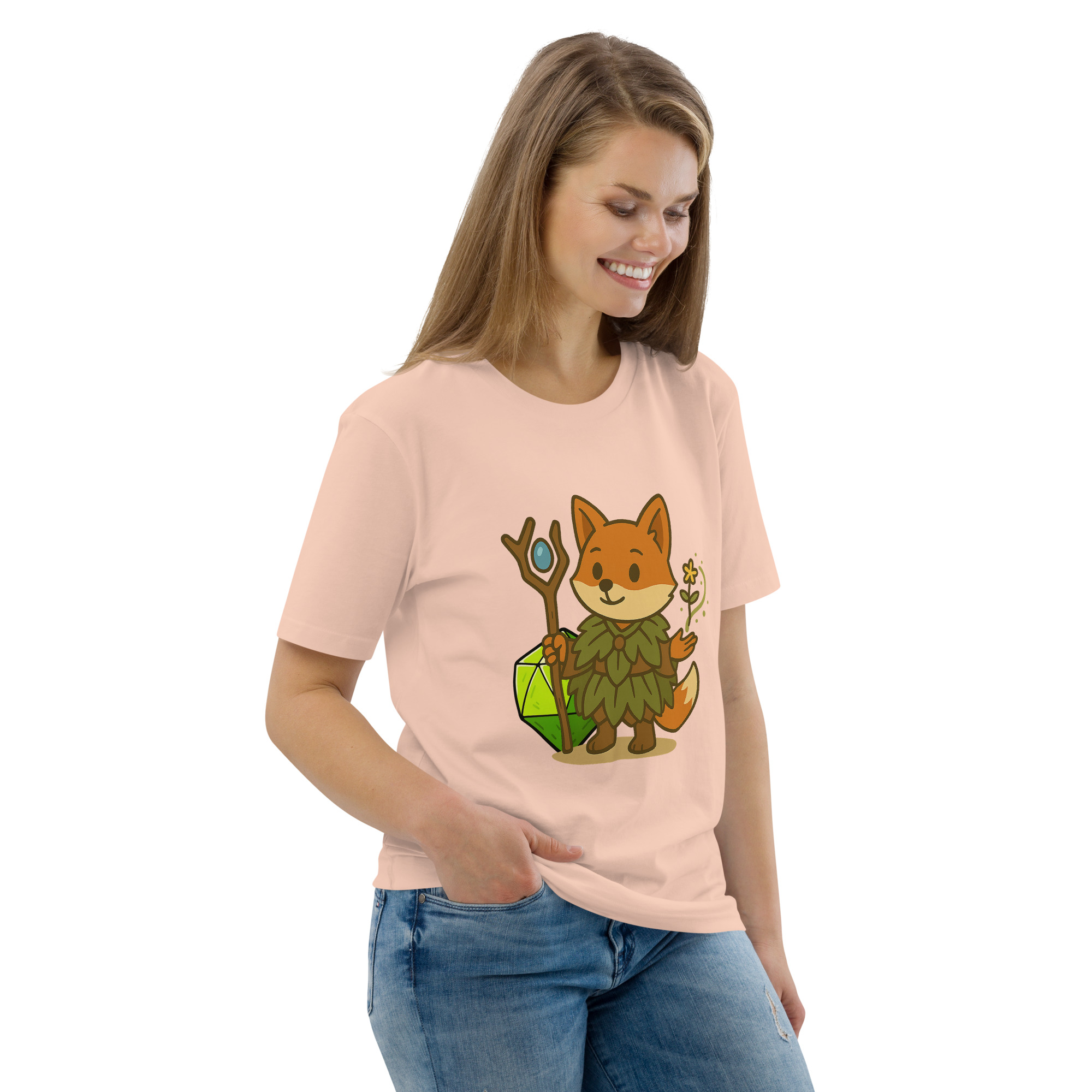 Dicefox Druid - DTF-Unisex-Bio-Baumwoll-T-Shirt – Bild 94