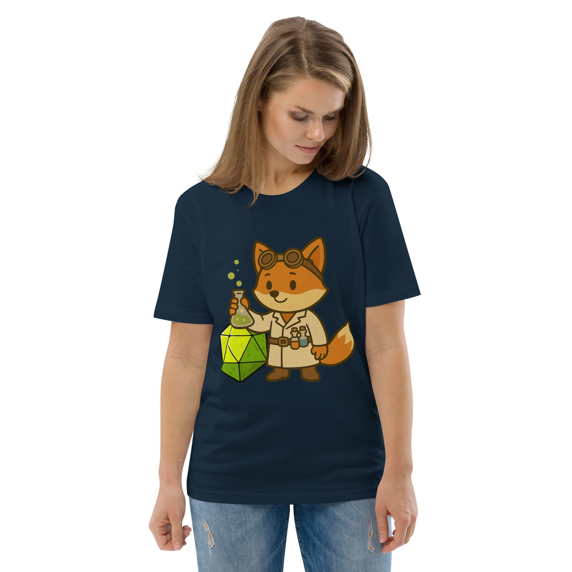 Dicefox Alchemist - DTF-Unisex-Bio-Baumwoll-T-Shirt – Bild 11