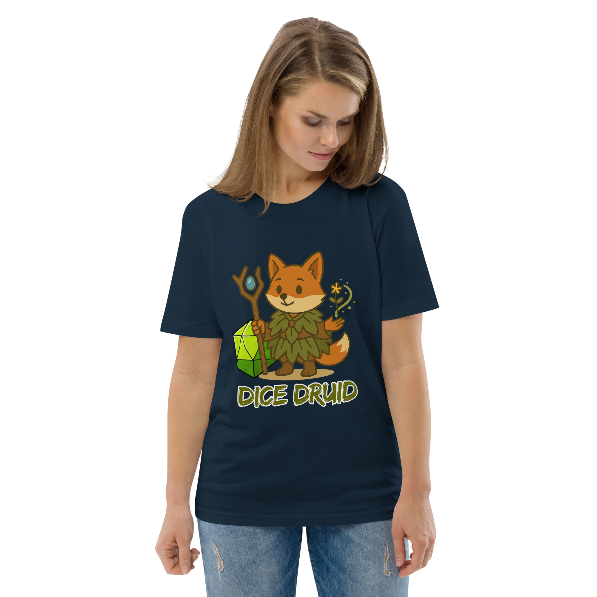 Dice Druid - DTF-Unisex-Bio-Baumwoll-T-Shirt – Bild 11