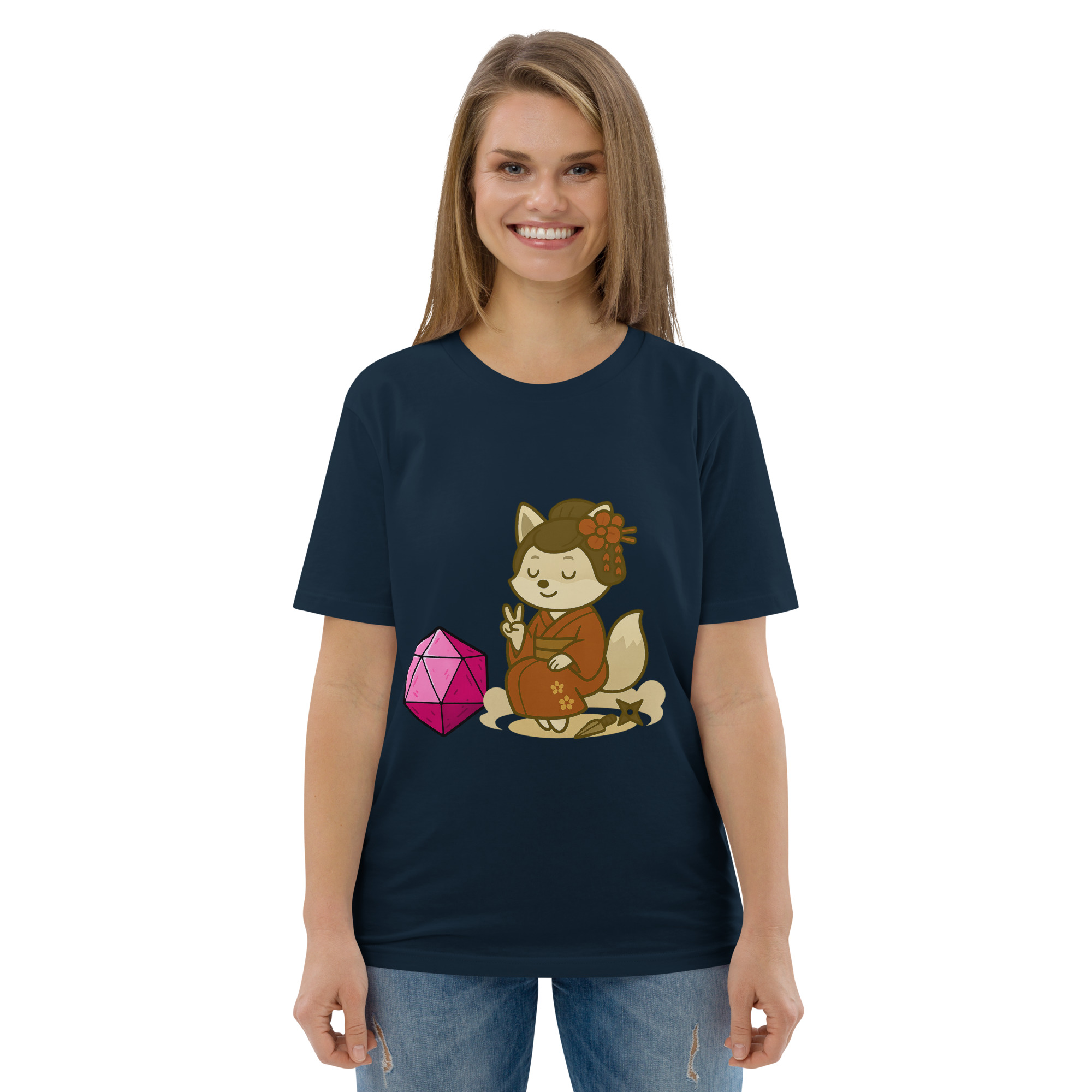Dicefox Konoishi - DTF-Unisex-Bio-Baumwoll-T-Shirt – Bild 9