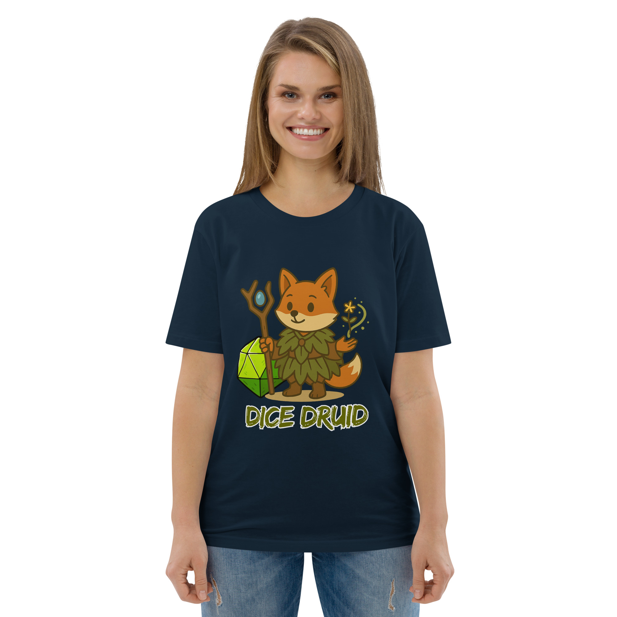 Dice Druid - DTF-Unisex-Bio-Baumwoll-T-Shirt – Bild 10