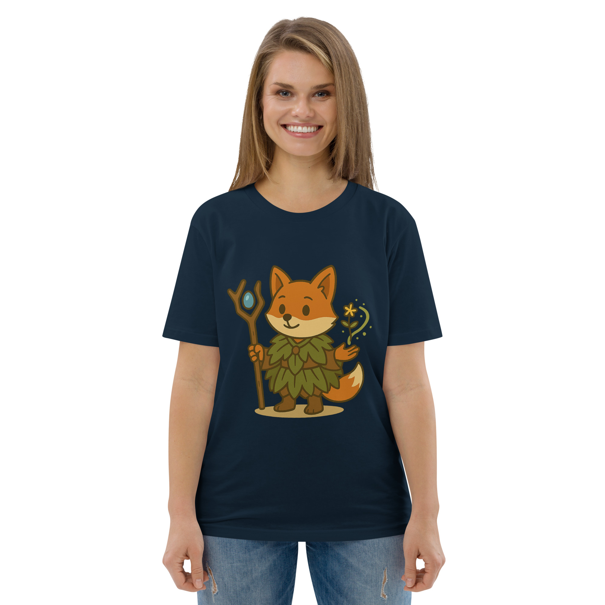 Fox Druid - DTF-Unisex-Bio-Baumwoll-T-Shirt – Bild 9