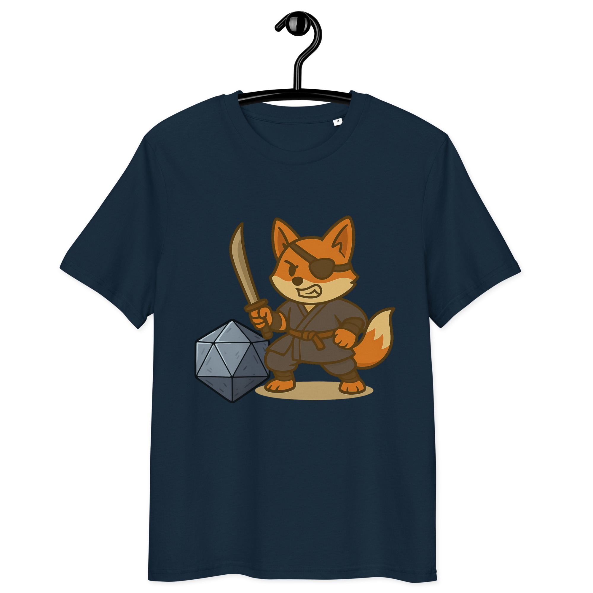 Dicefox Ronin - DTF-Unisex-Bio-Baumwoll-T-Shirt – Bild 3