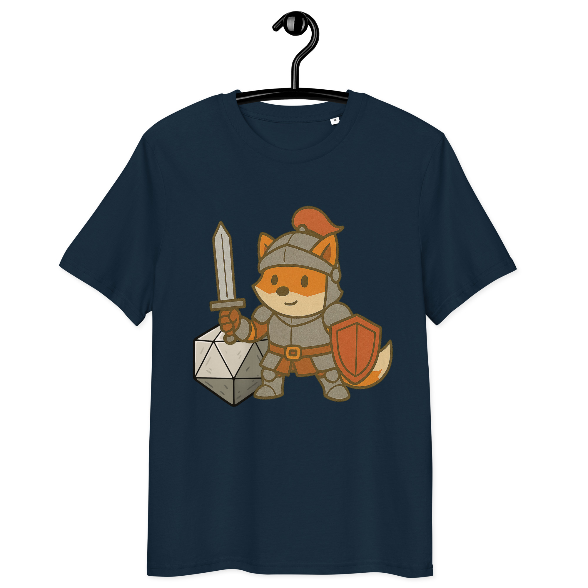 Dicefox Knight - DTF-Unisex-Bio-Baumwoll-T-Shirt – Bild 3