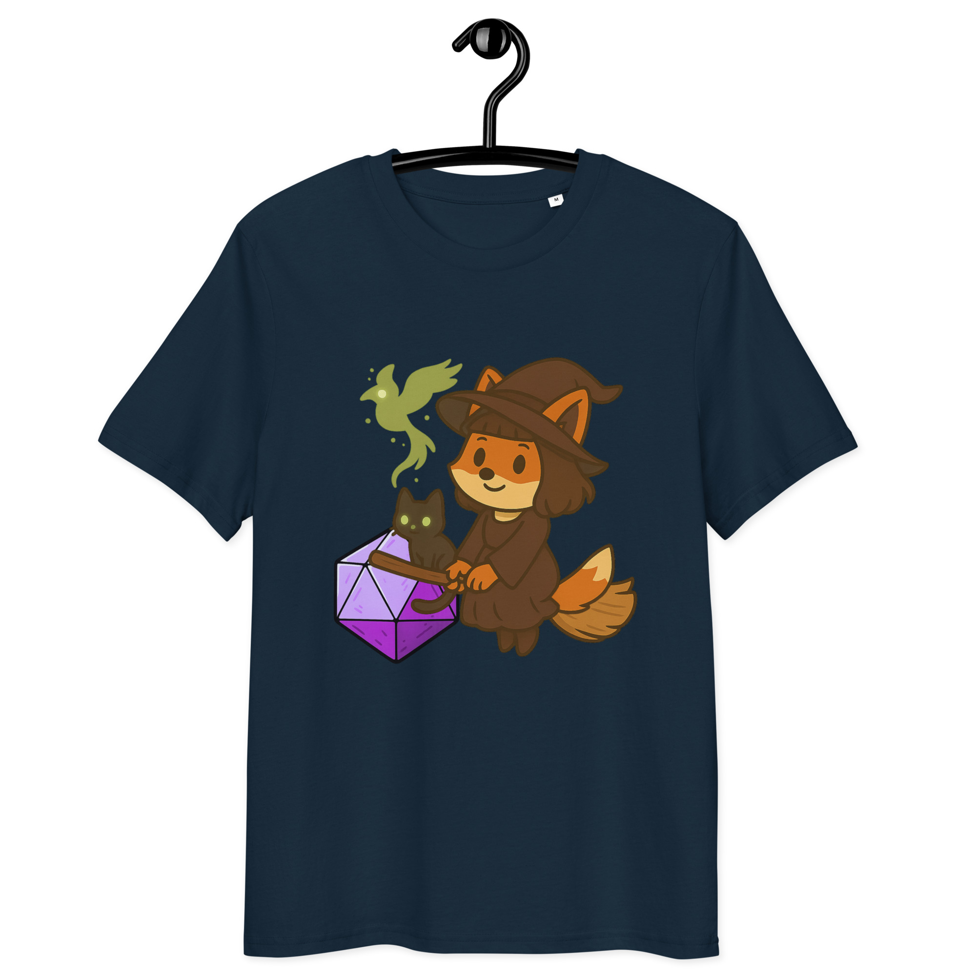 Dicefox Witch - DTF-Unisex-Bio-Baumwoll-T-Shirt – Bild 4