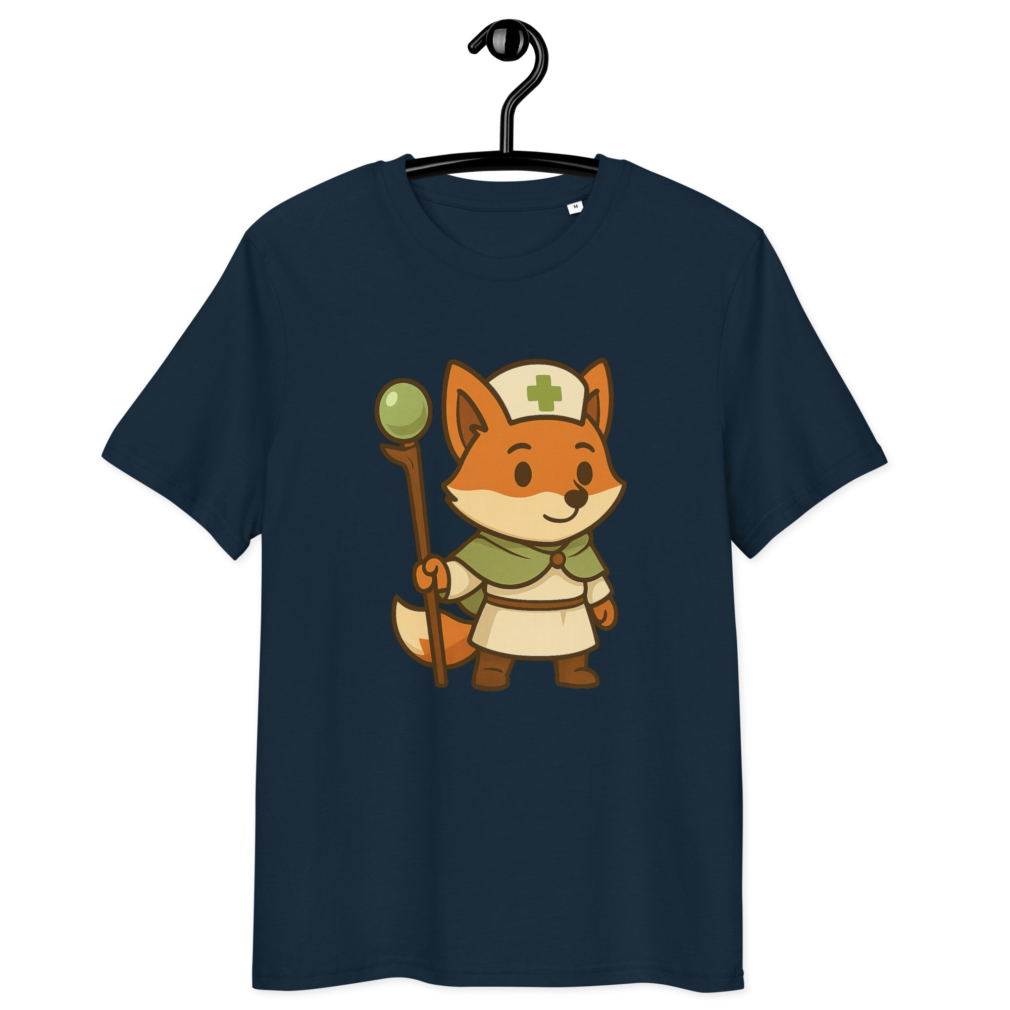 Fox Cleric - DTF-Unisex-Bio-Baumwoll-T-Shirt – Bild 3