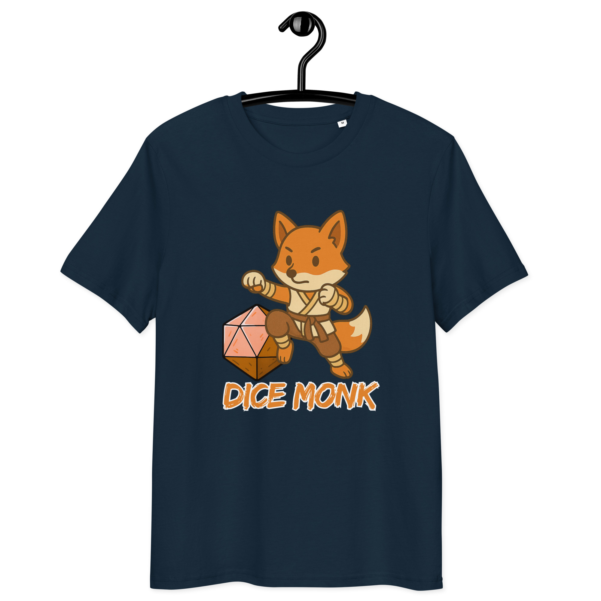 Dice Monk - DTF-Unisex-Bio-Baumwoll-T-Shirt – Bild 3