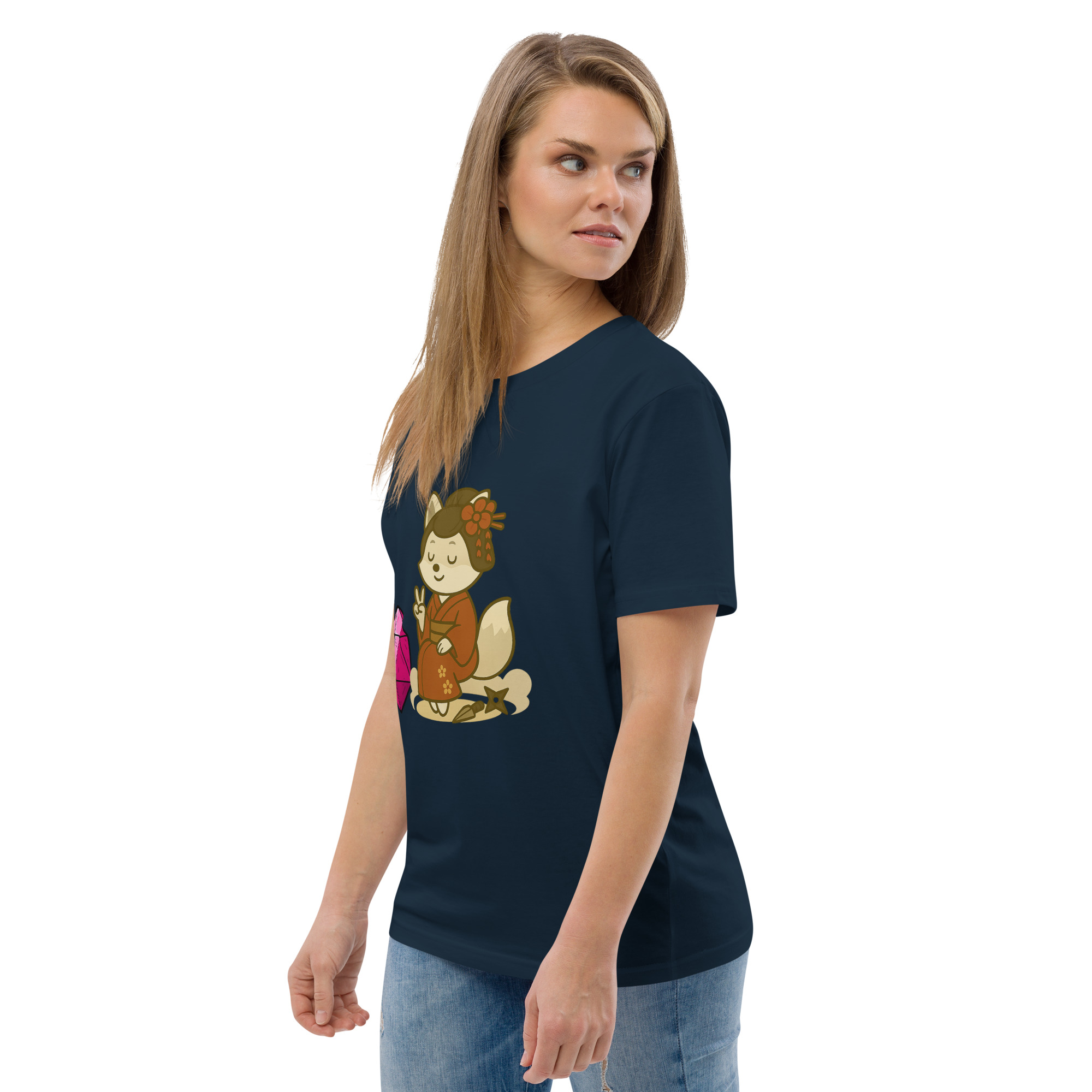 Dicefox Konoishi - DTF-Unisex-Bio-Baumwoll-T-Shirt – Bild 13