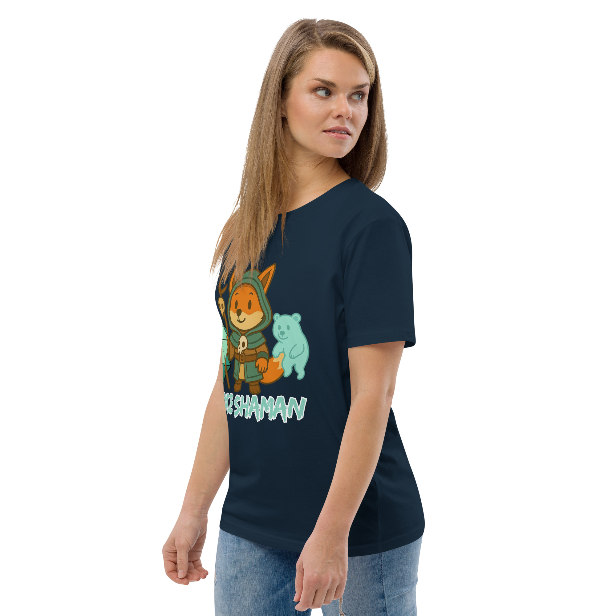 Dice Shaman - DTF-Unisex-Bio-Baumwoll-T-Shirt – Bild 14