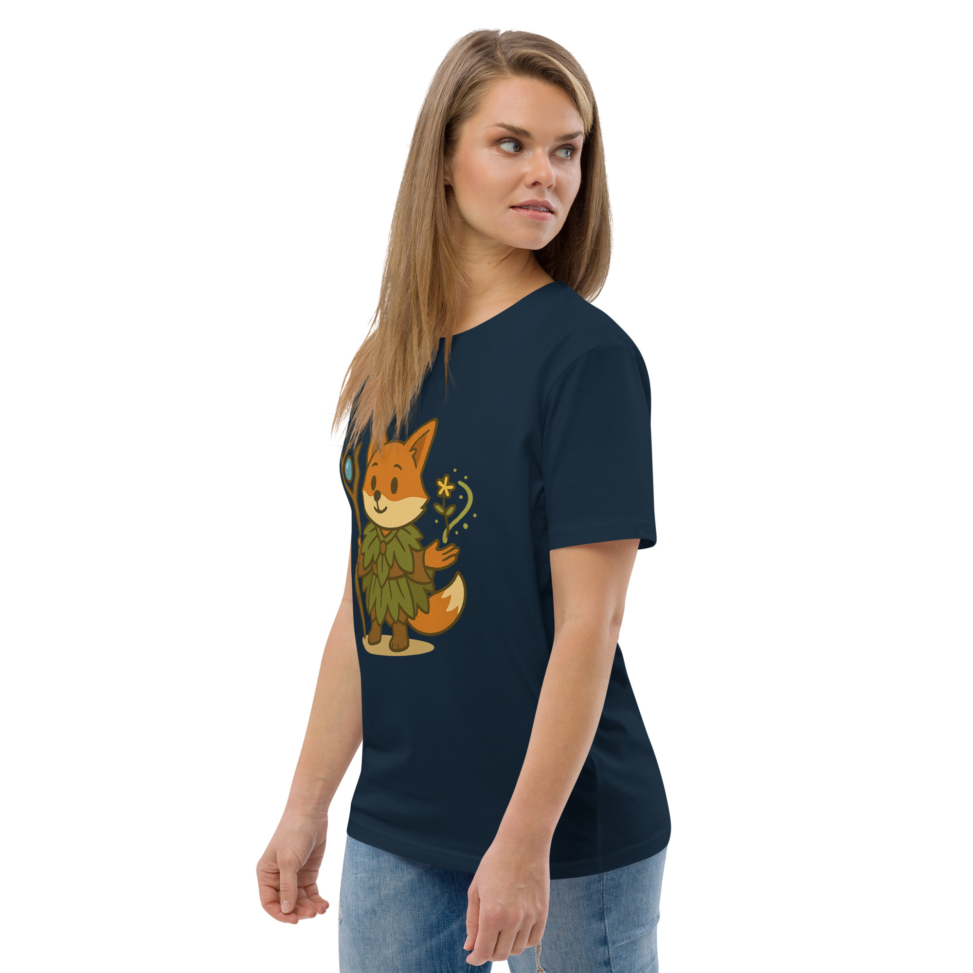 Fox Druid - DTF-Unisex-Bio-Baumwoll-T-Shirt – Bild 13