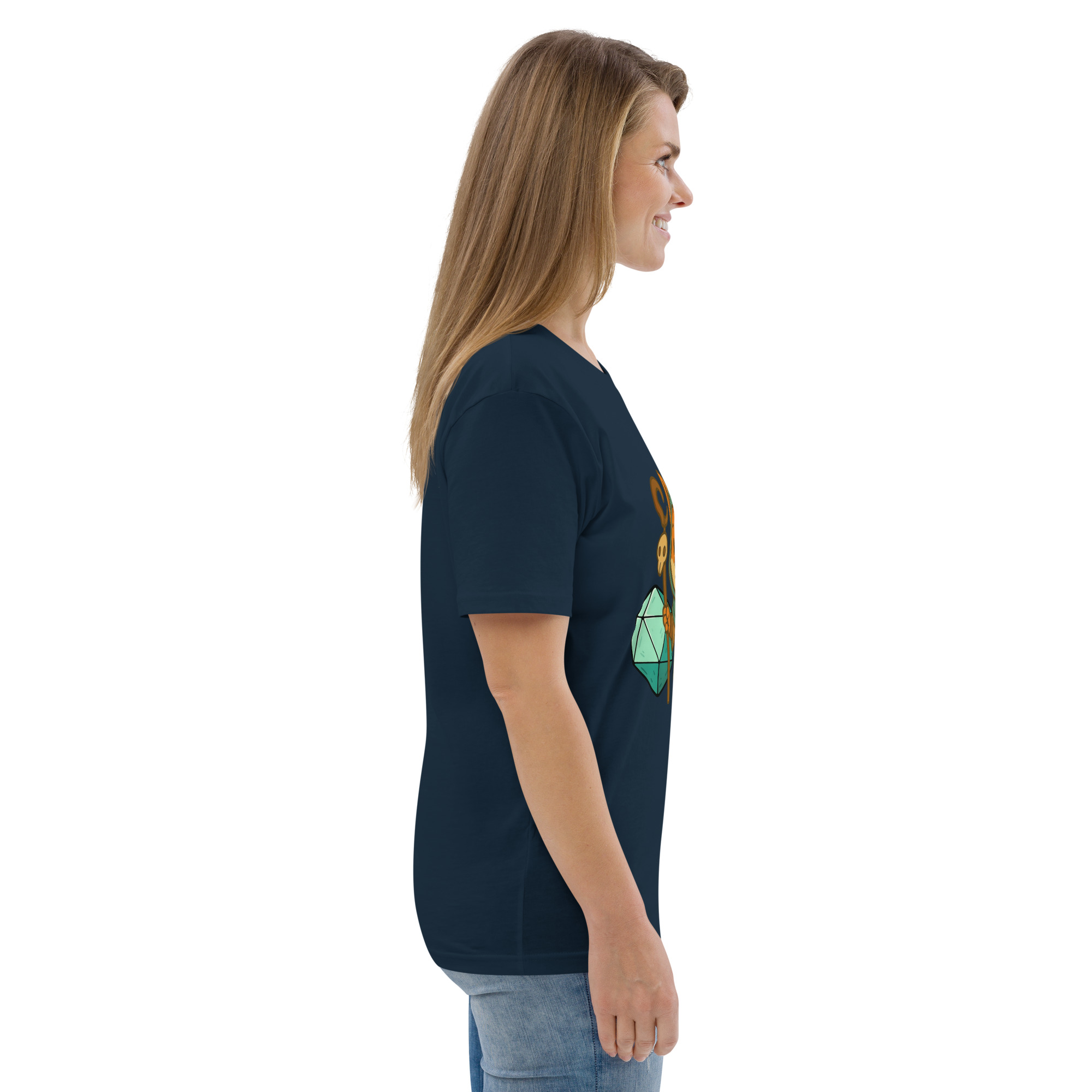 Dicefox Shaman - DTF-Unisex-Bio-Baumwoll-T-Shirt – Bild 16