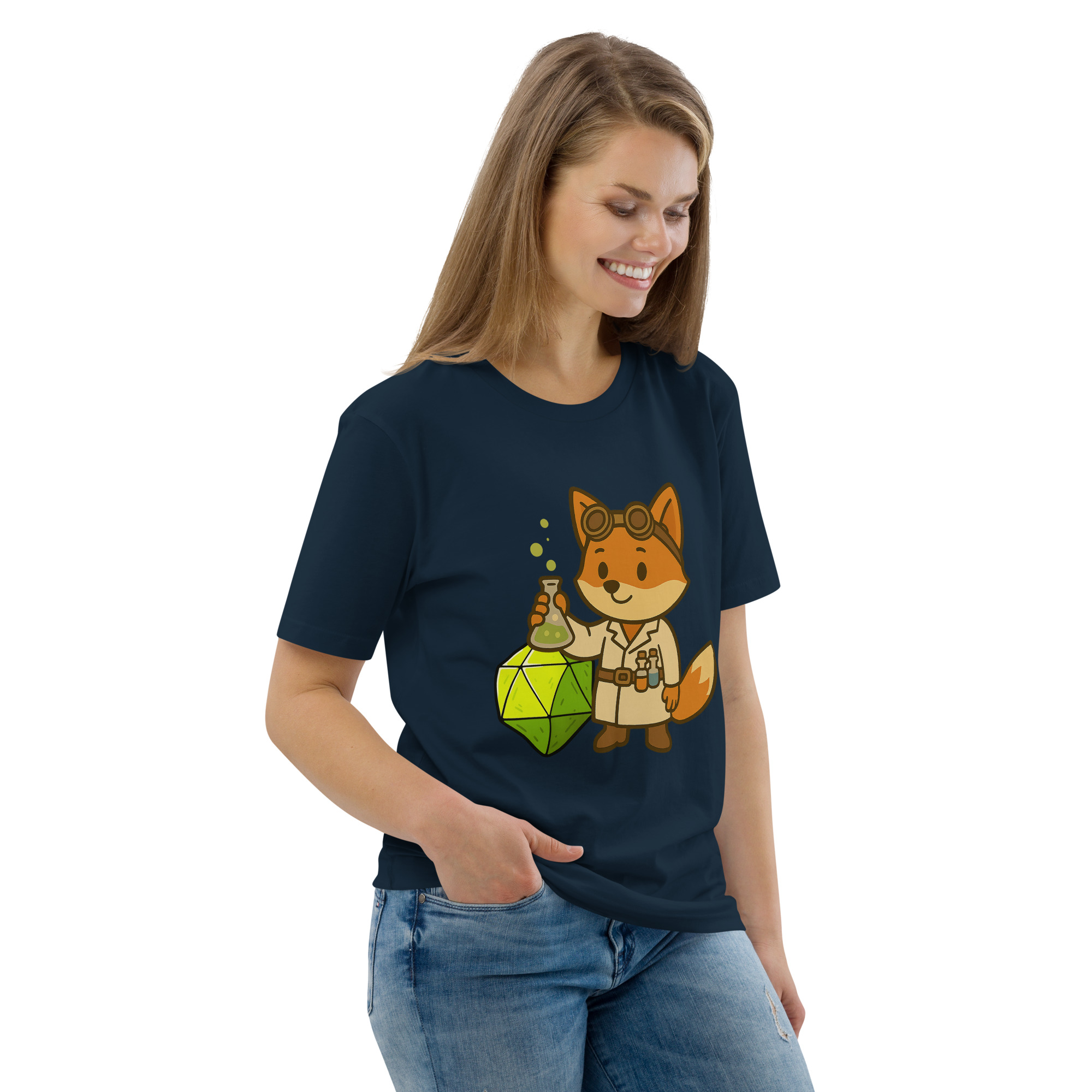 Dicefox Alchemist - DTF-Unisex-Bio-Baumwoll-T-Shirt – Bild 15
