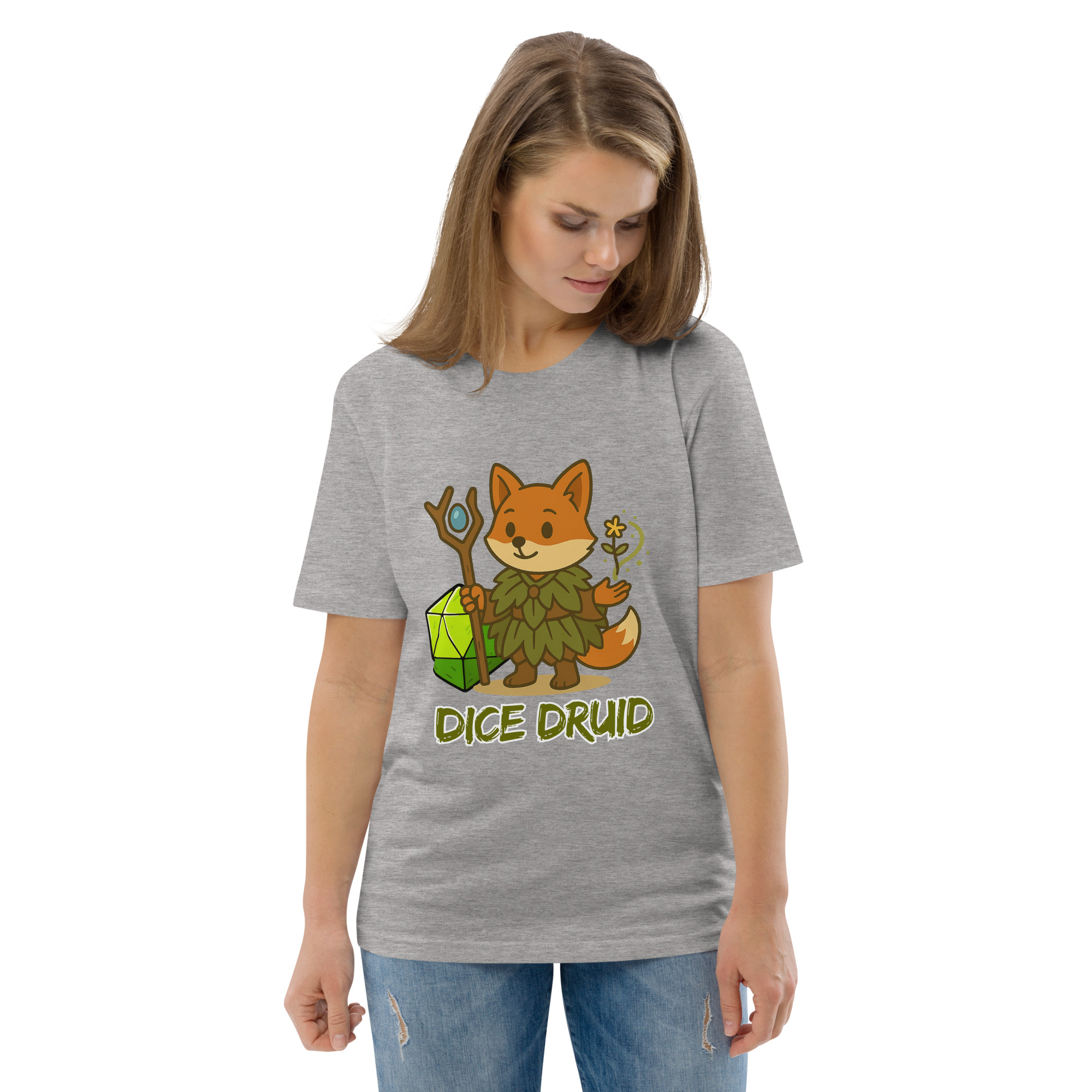 Dice Druid - DTF-Unisex-Bio-Baumwoll-T-Shirt – Bild 75