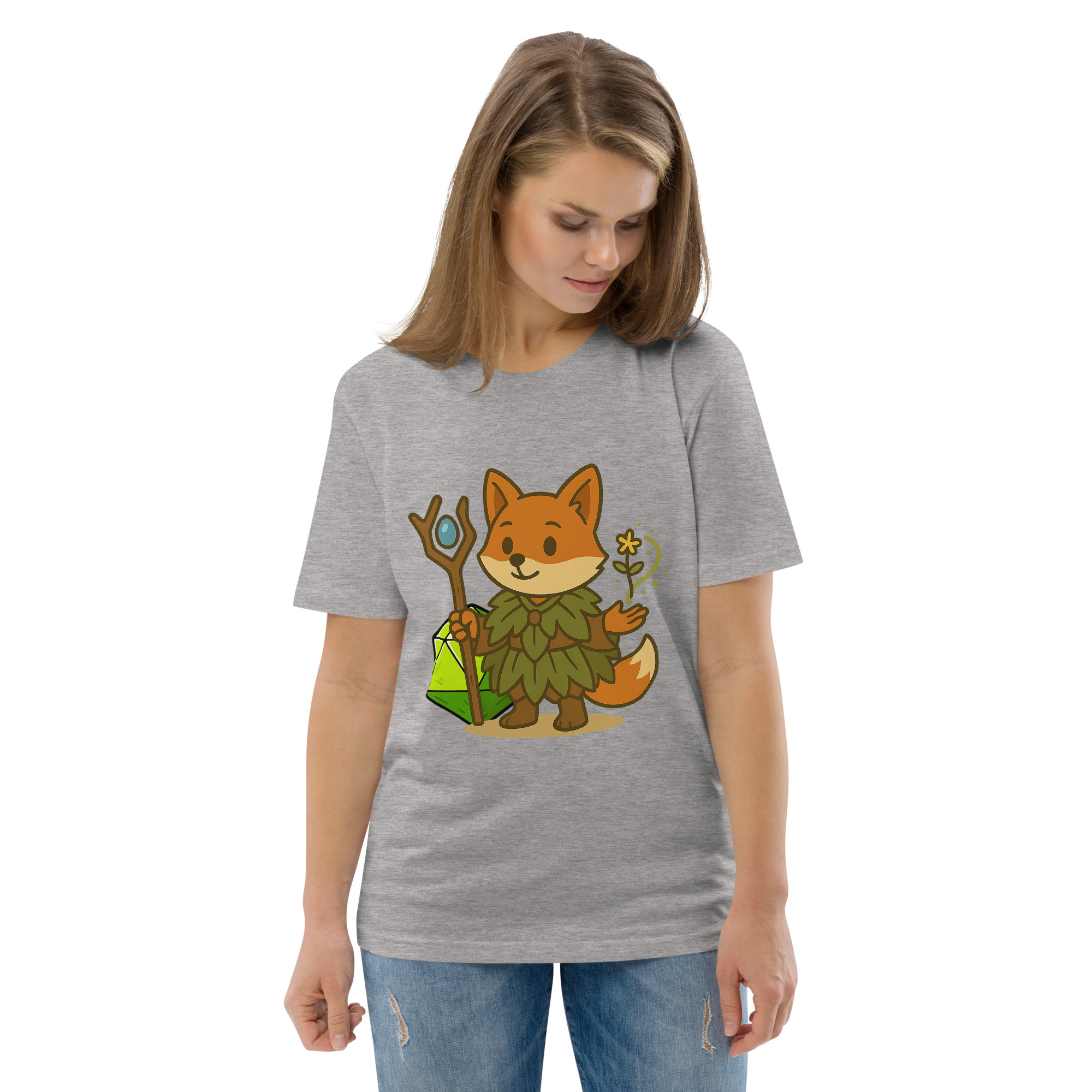 Dicefox Druid - DTF-Unisex-Bio-Baumwoll-T-Shirt – Bild 75