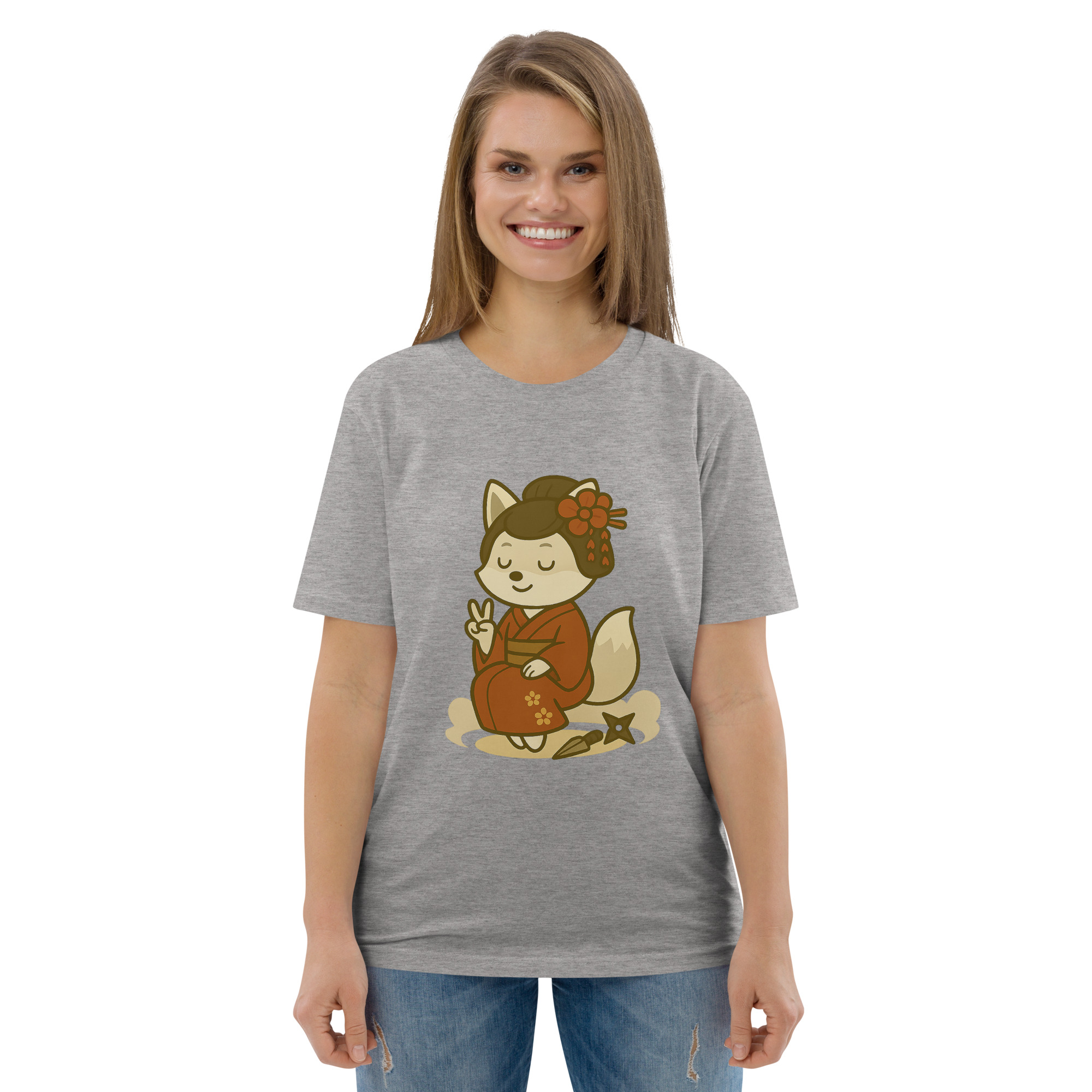 Fox Kunoishi - DTF-Unisex-Bio-Baumwoll-T-Shirt – Bild 74