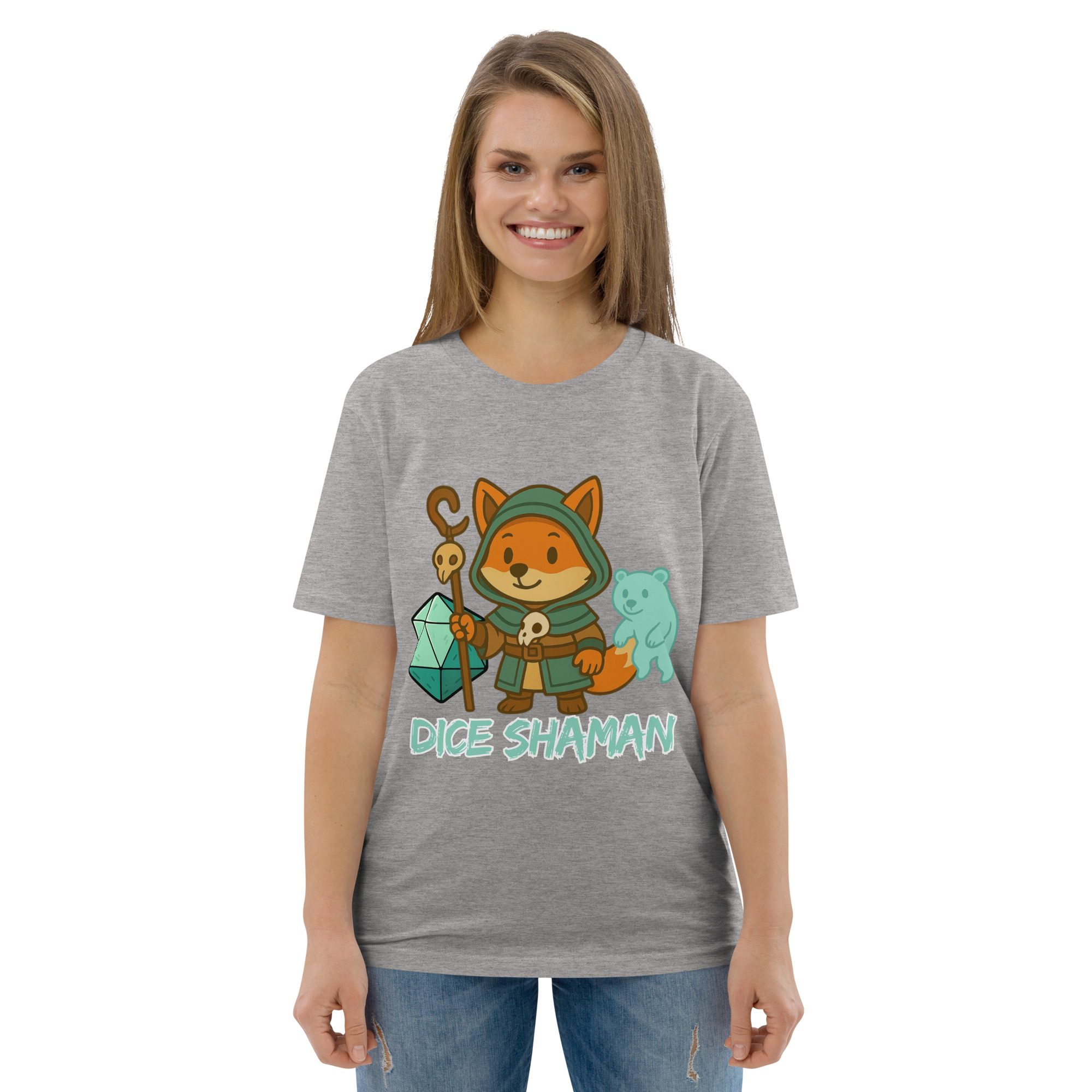 Dice Shaman - DTF-Unisex-Bio-Baumwoll-T-Shirt – Bild 74