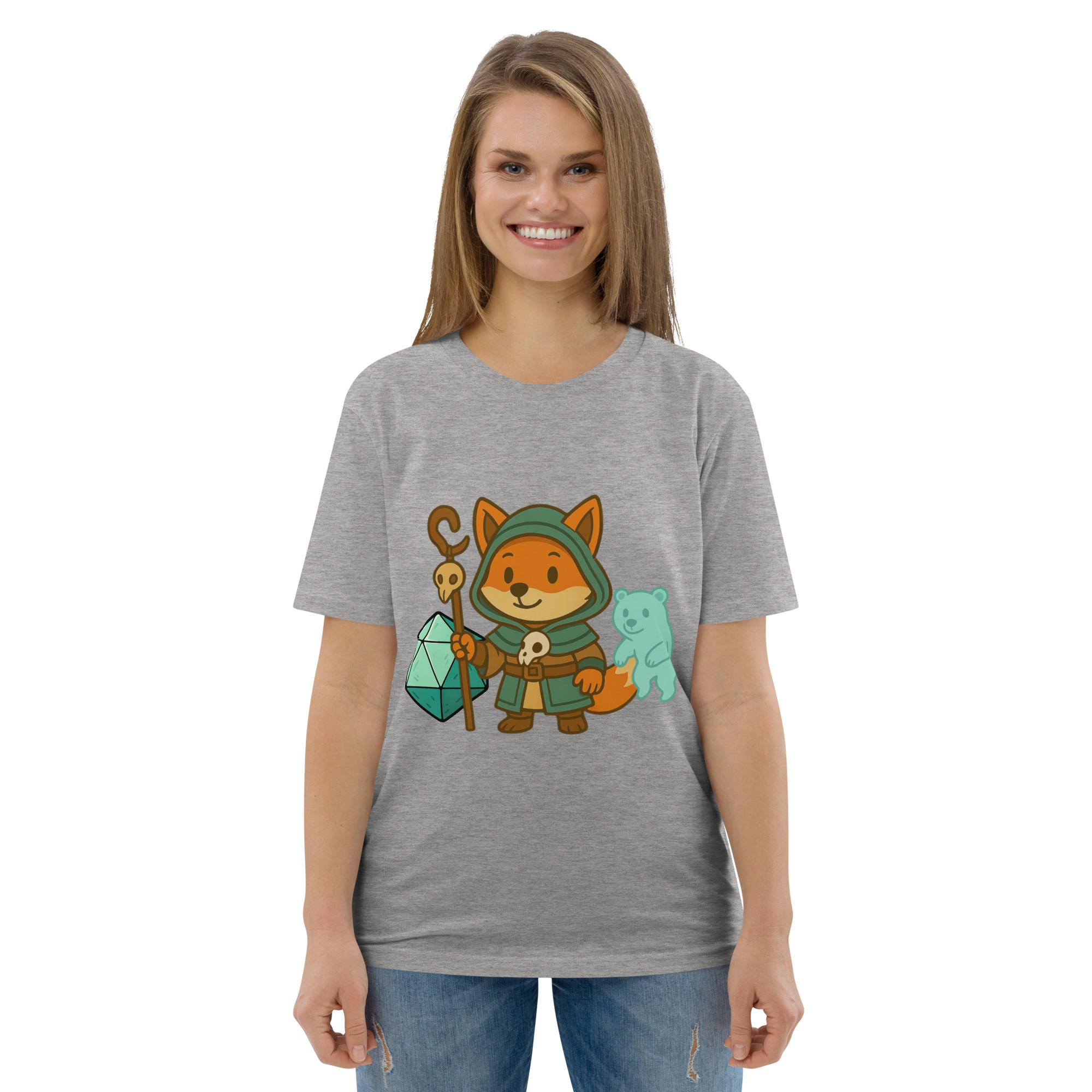 Dicefox Shaman - DTF-Unisex-Bio-Baumwoll-T-Shirt – Bild 74