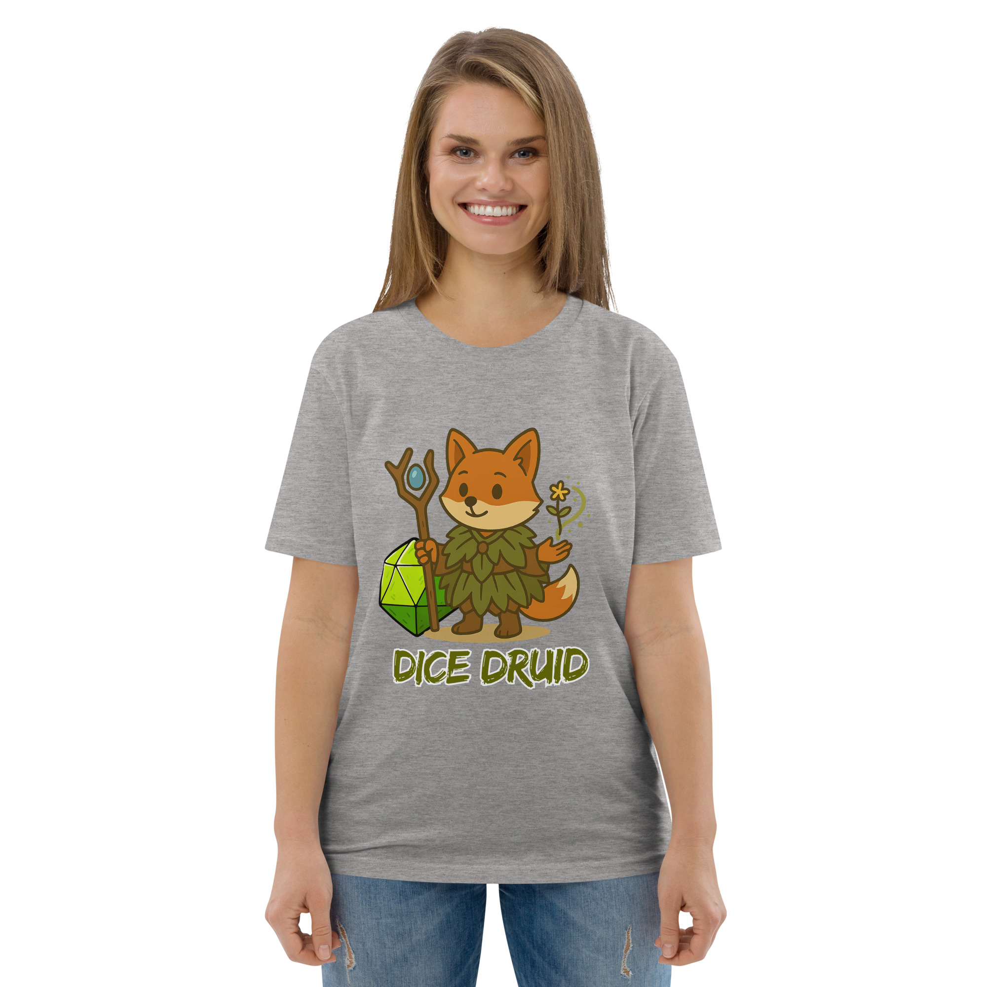 Dice Druid - DTF-Unisex-Bio-Baumwoll-T-Shirt – Bild 74