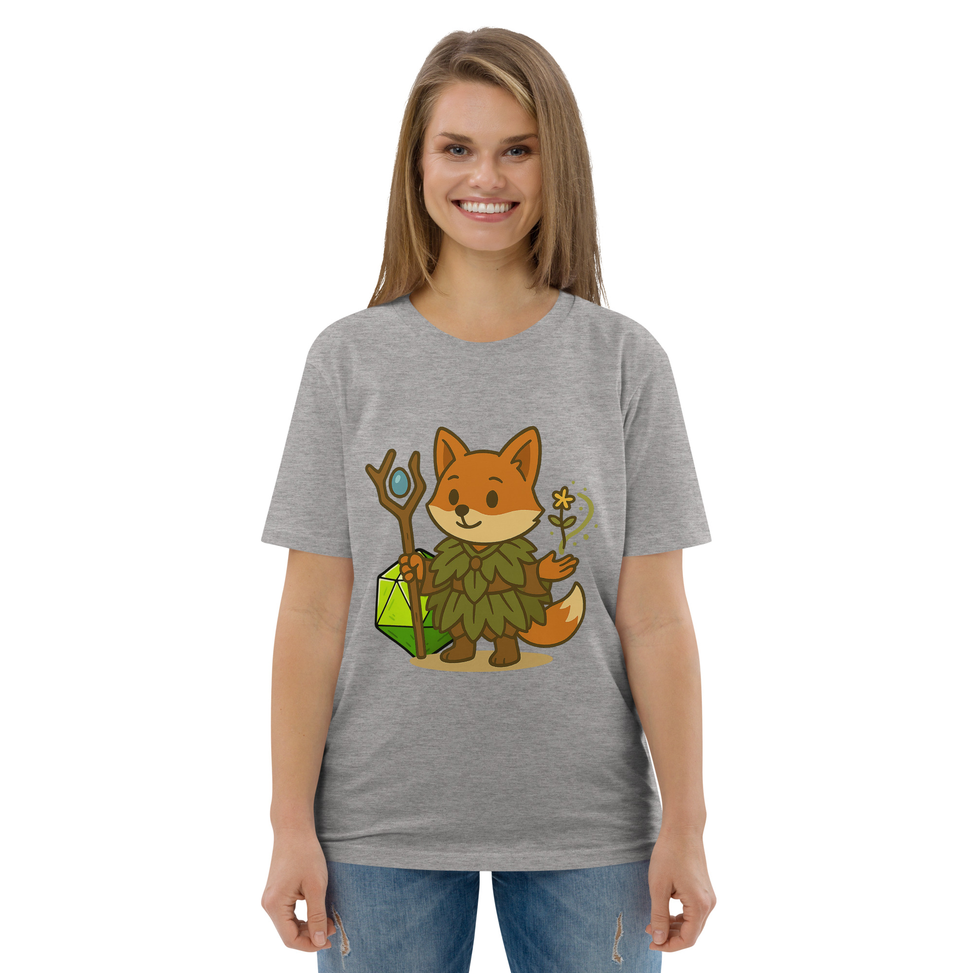 Dicefox Druid - DTF-Unisex-Bio-Baumwoll-T-Shirt – Bild 74