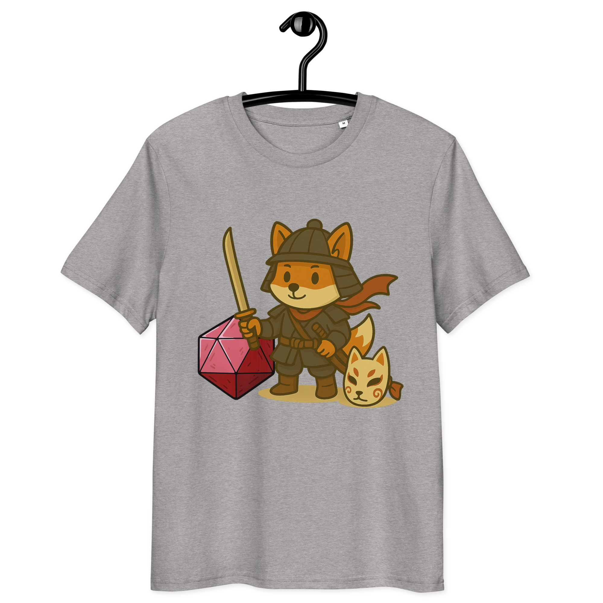Dicefox Samurai - DTF-Unisex-Bio-Baumwoll-T-Shirt – Bild 20